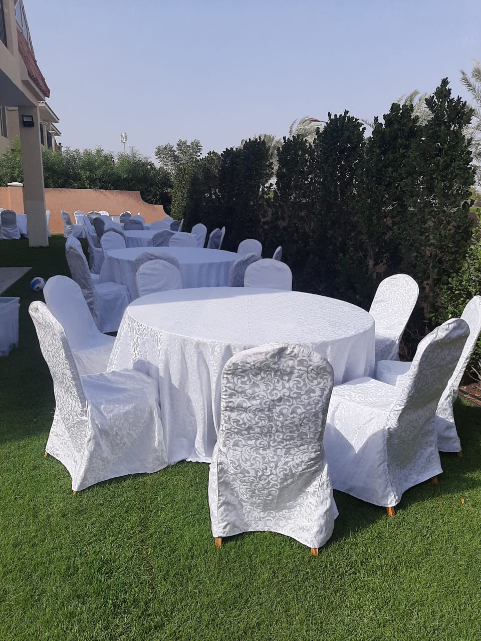 Outdoor Party Table with Chairs