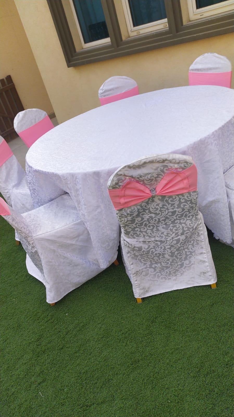 Outdoor Party Table with Chairs