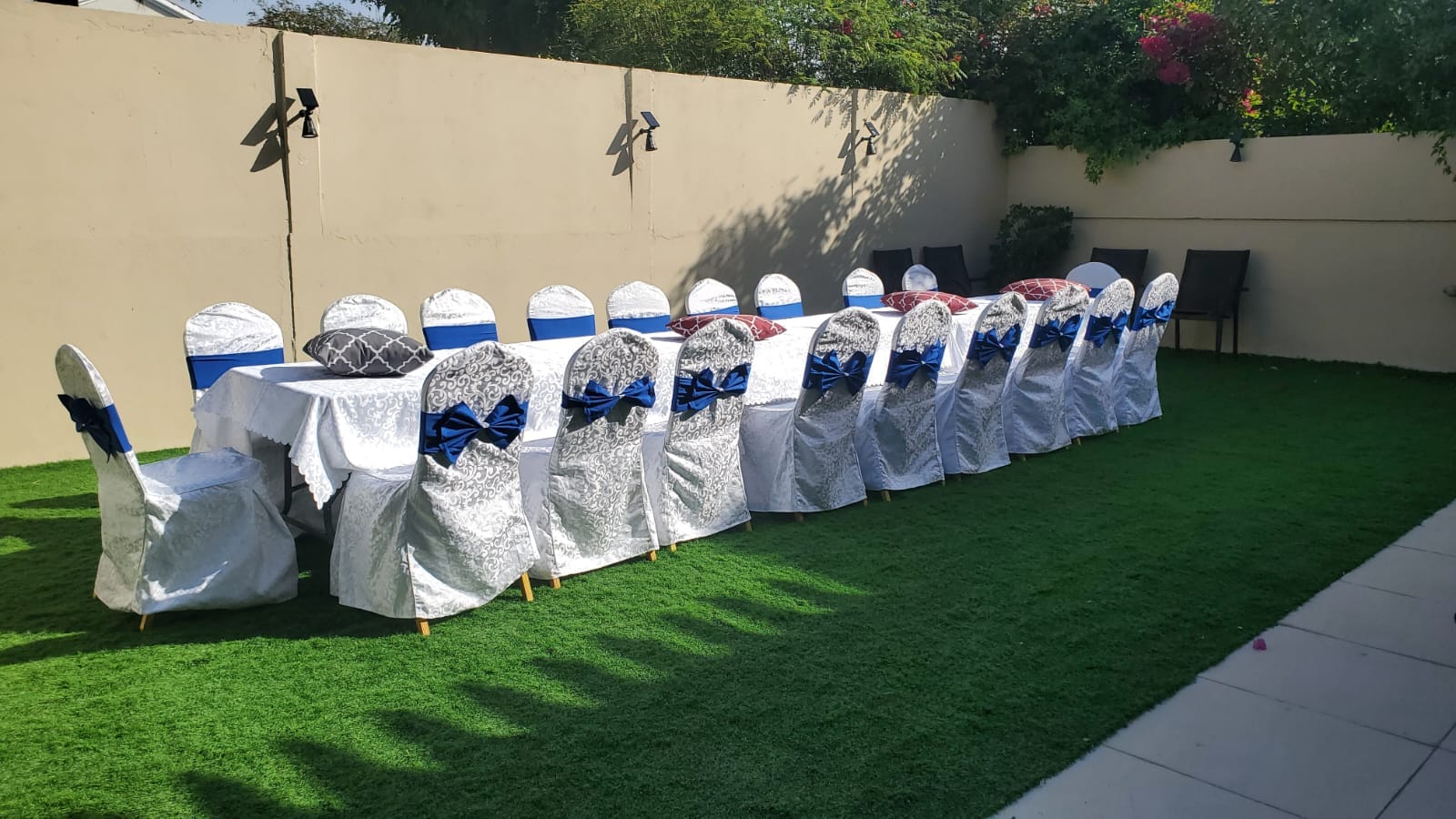 Outdoor Party Table with Chairs