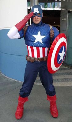 Captain America Mascot