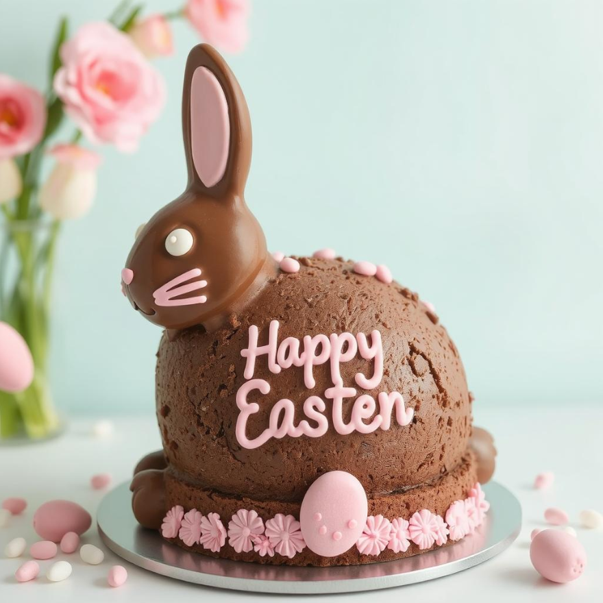 Easter Bunny Chocolate Cake