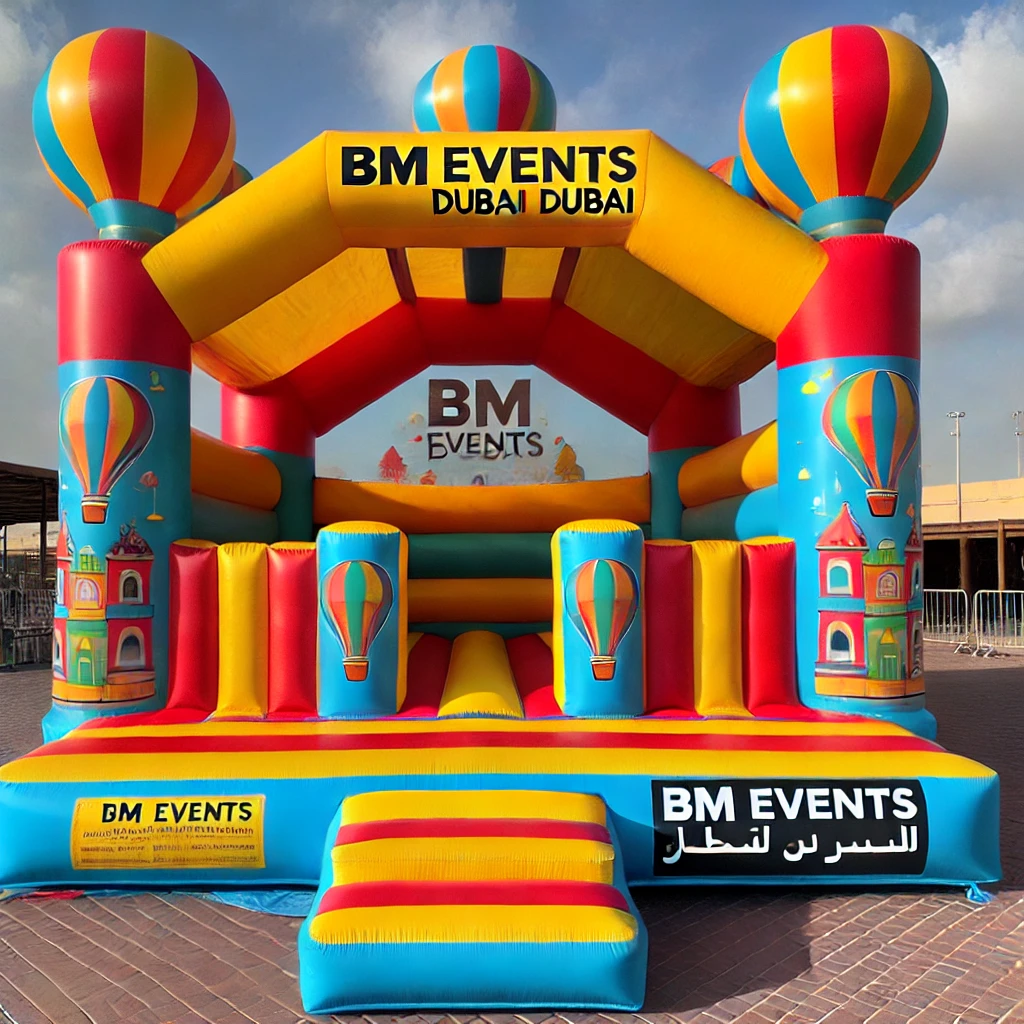Tri Color Bouncy Castle
