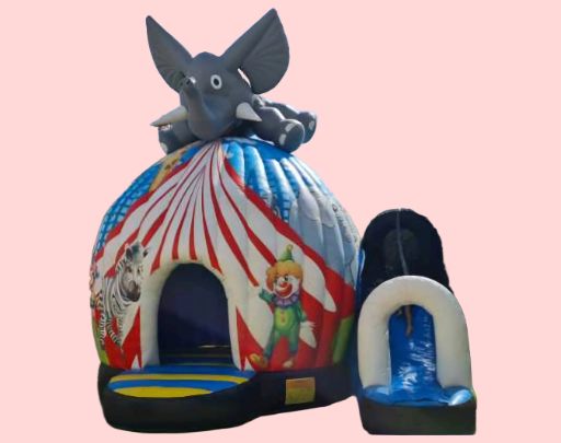 Elephant on Top Bouncy and Castle