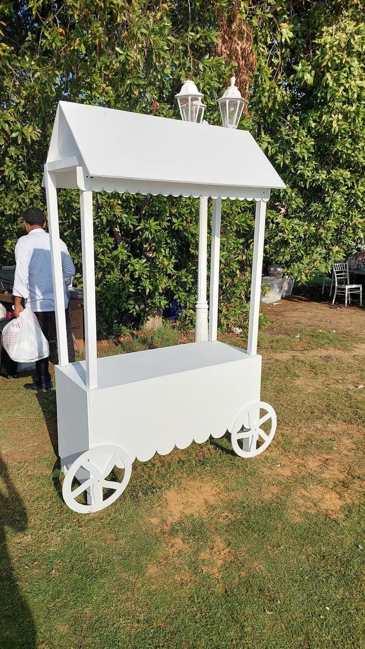 Wooden Popcorn Cart