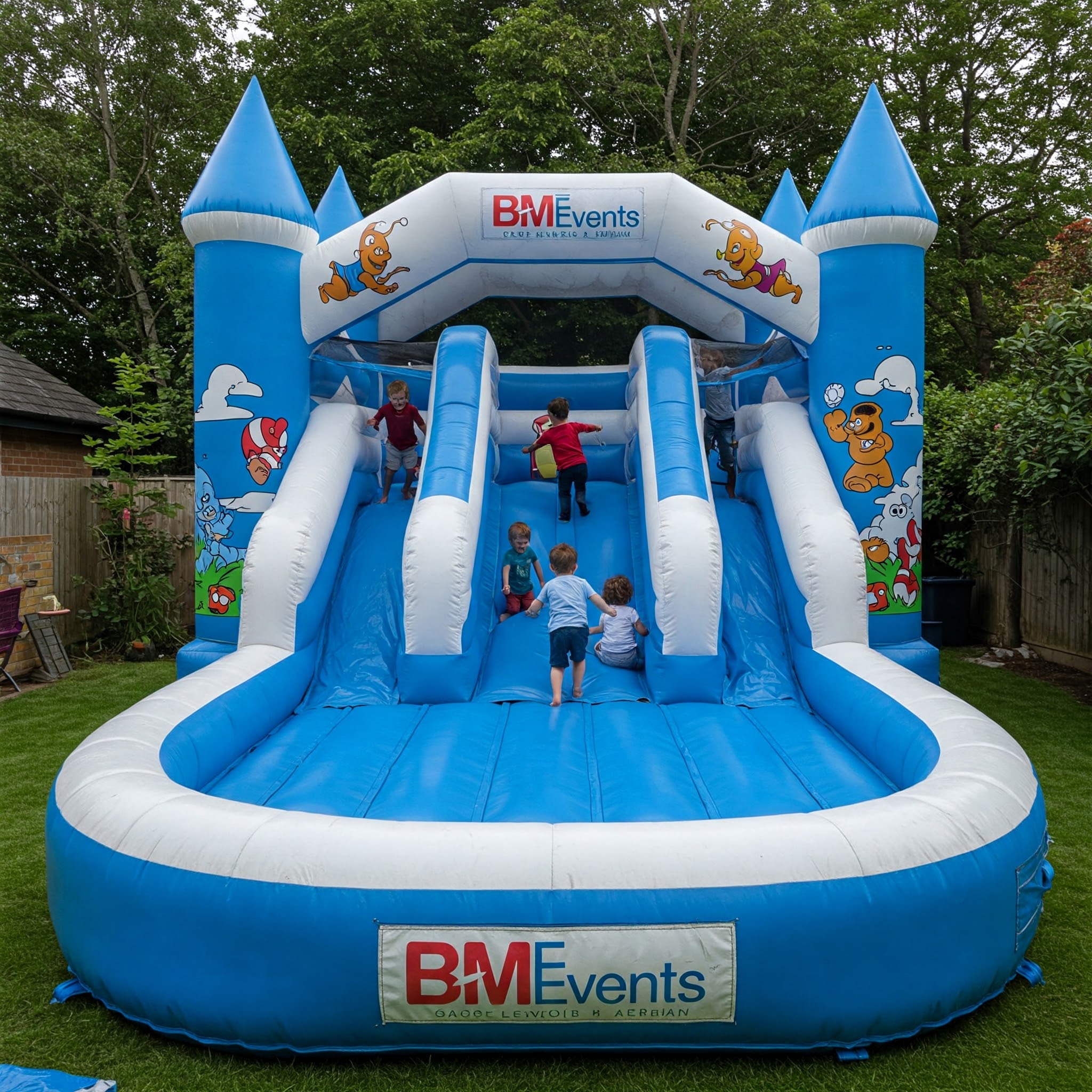 Bouncy Castle With Water Slides
