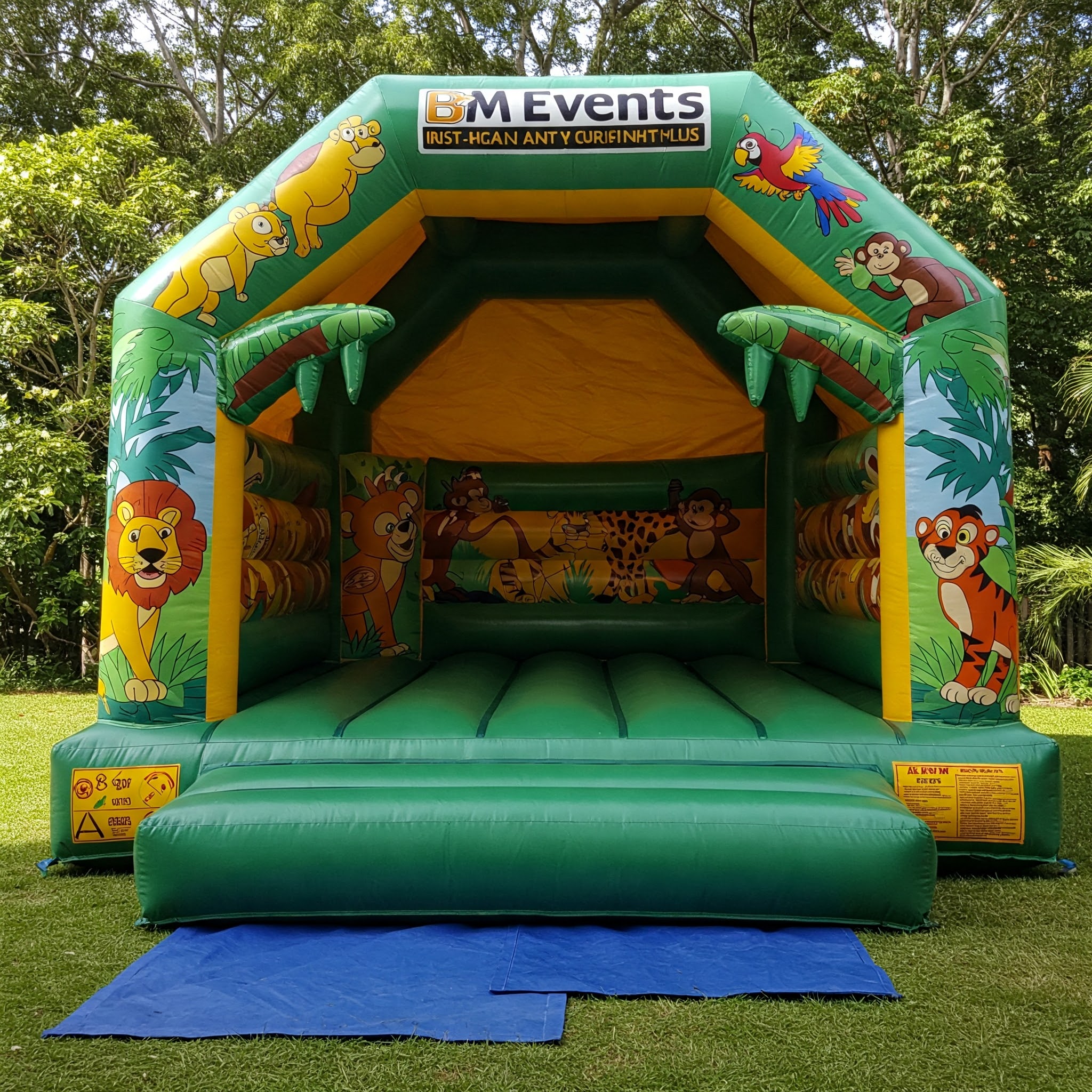 Jungle Animales Bouncy Castle