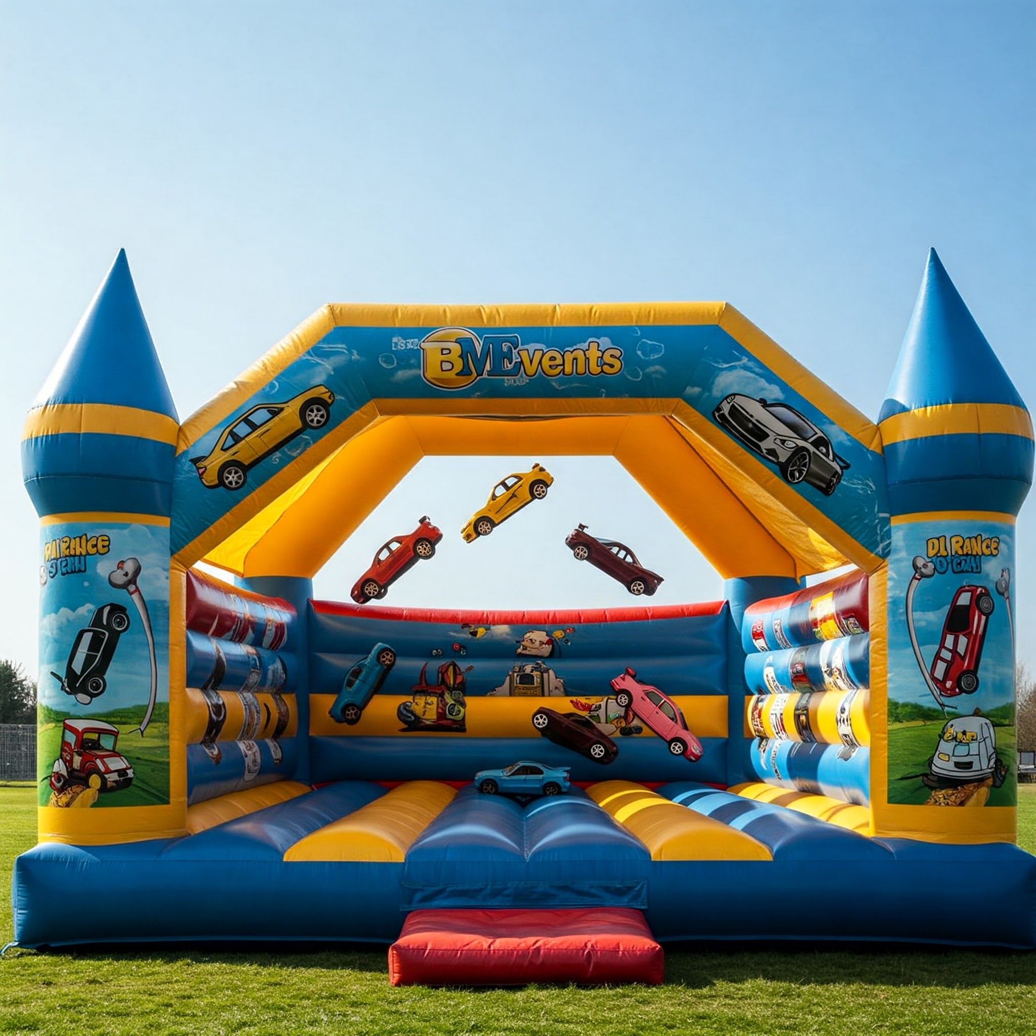 Cars bouncy castle