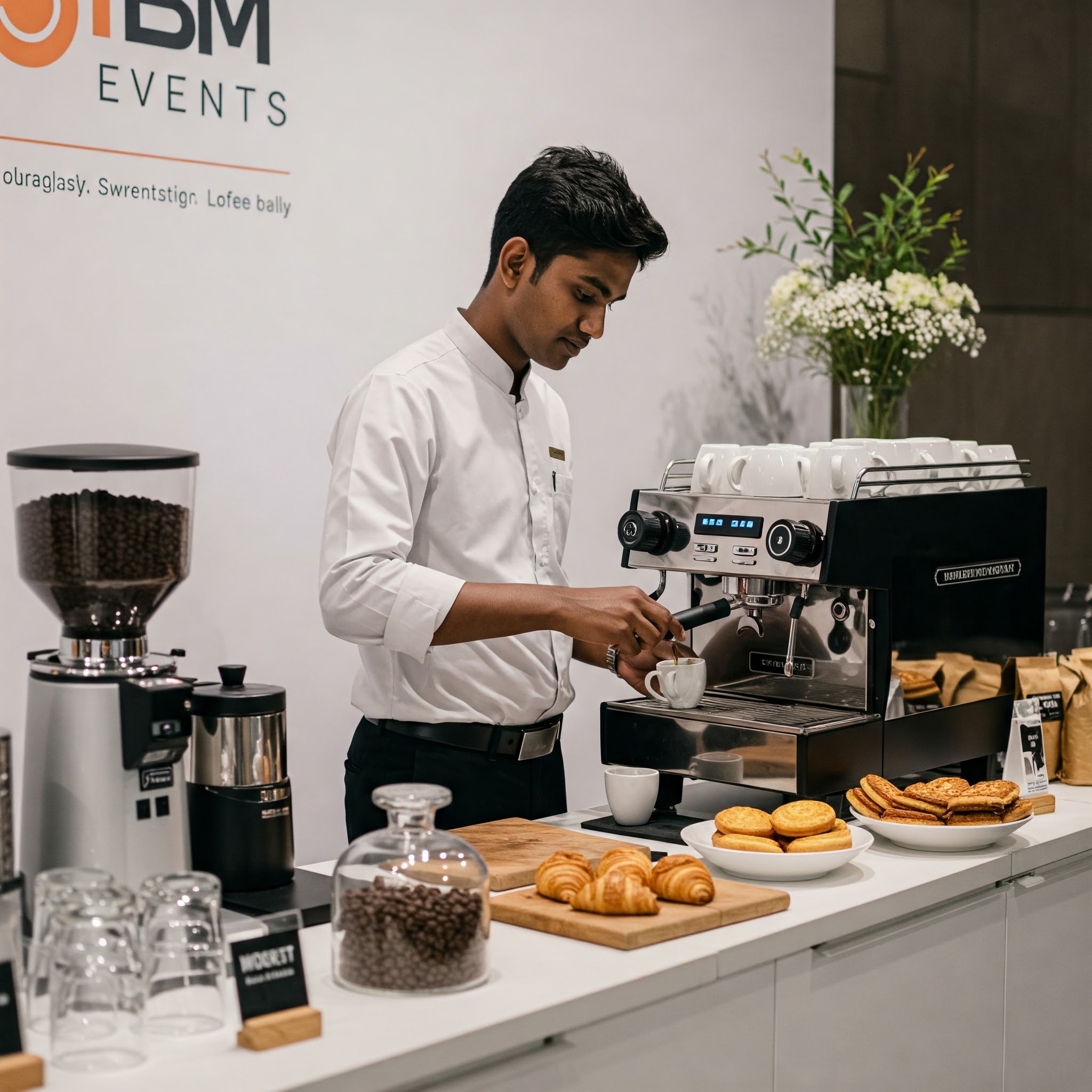 Coffee Station With Barista