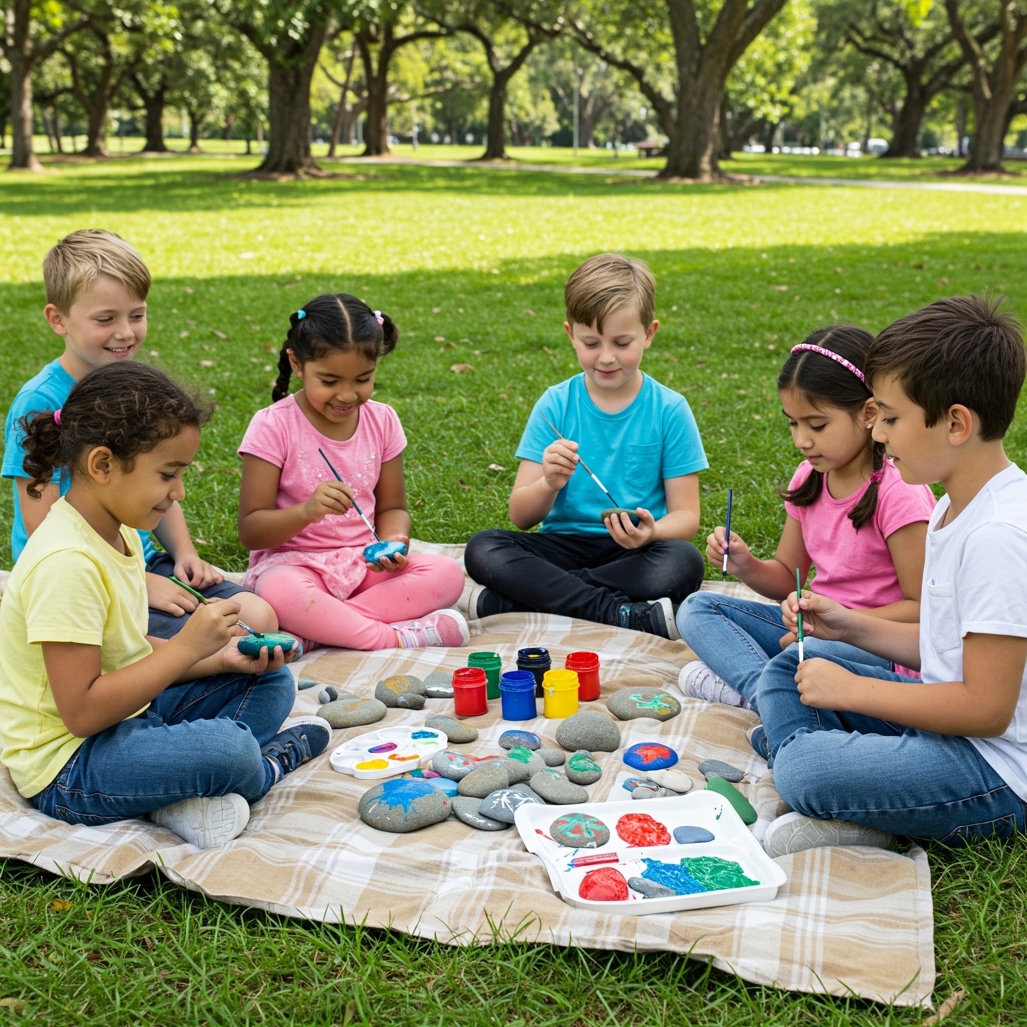 Rock and Pebble Painting Activity