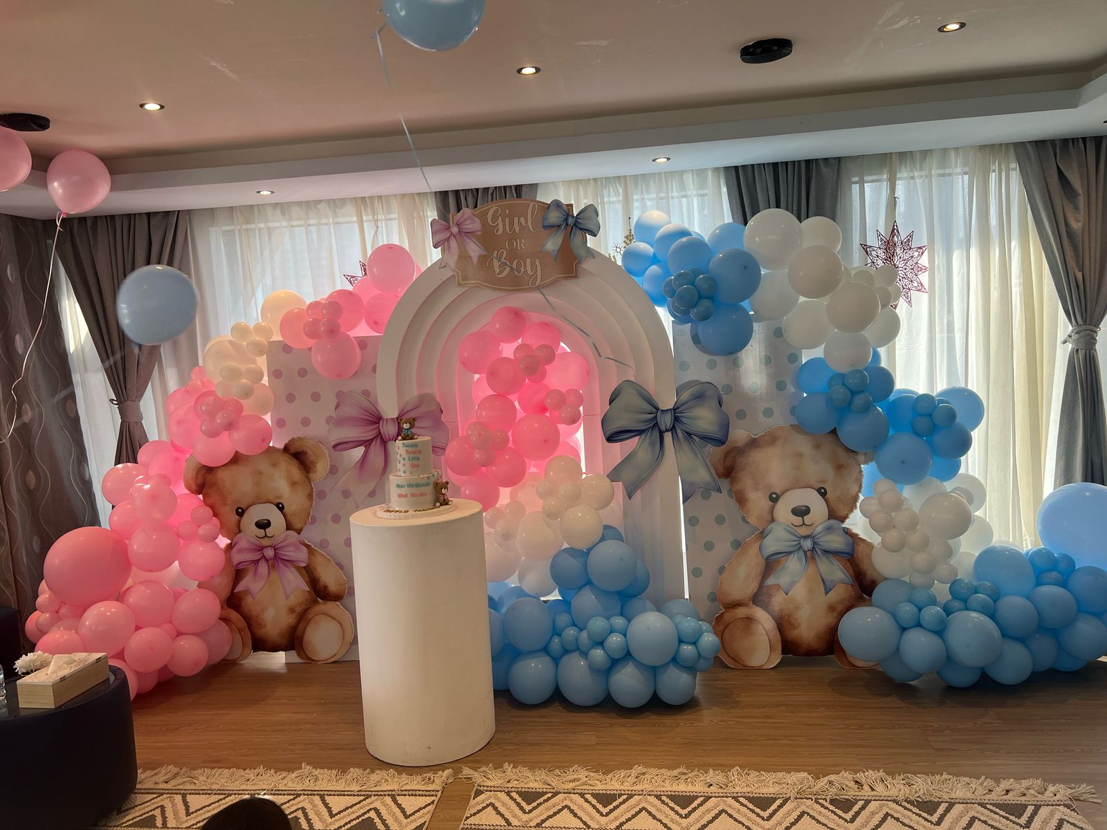 Teddy Bear Themed Gender Reveal Party Decoration