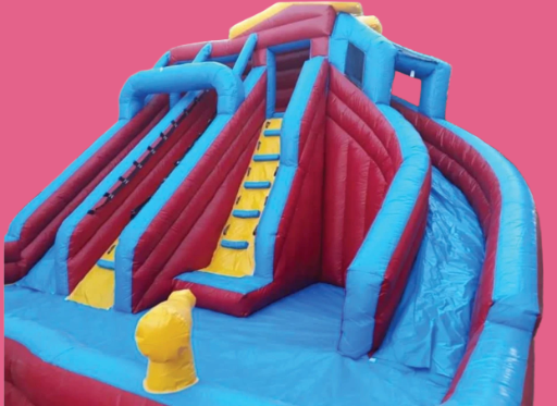 Red And Blue Water Slide