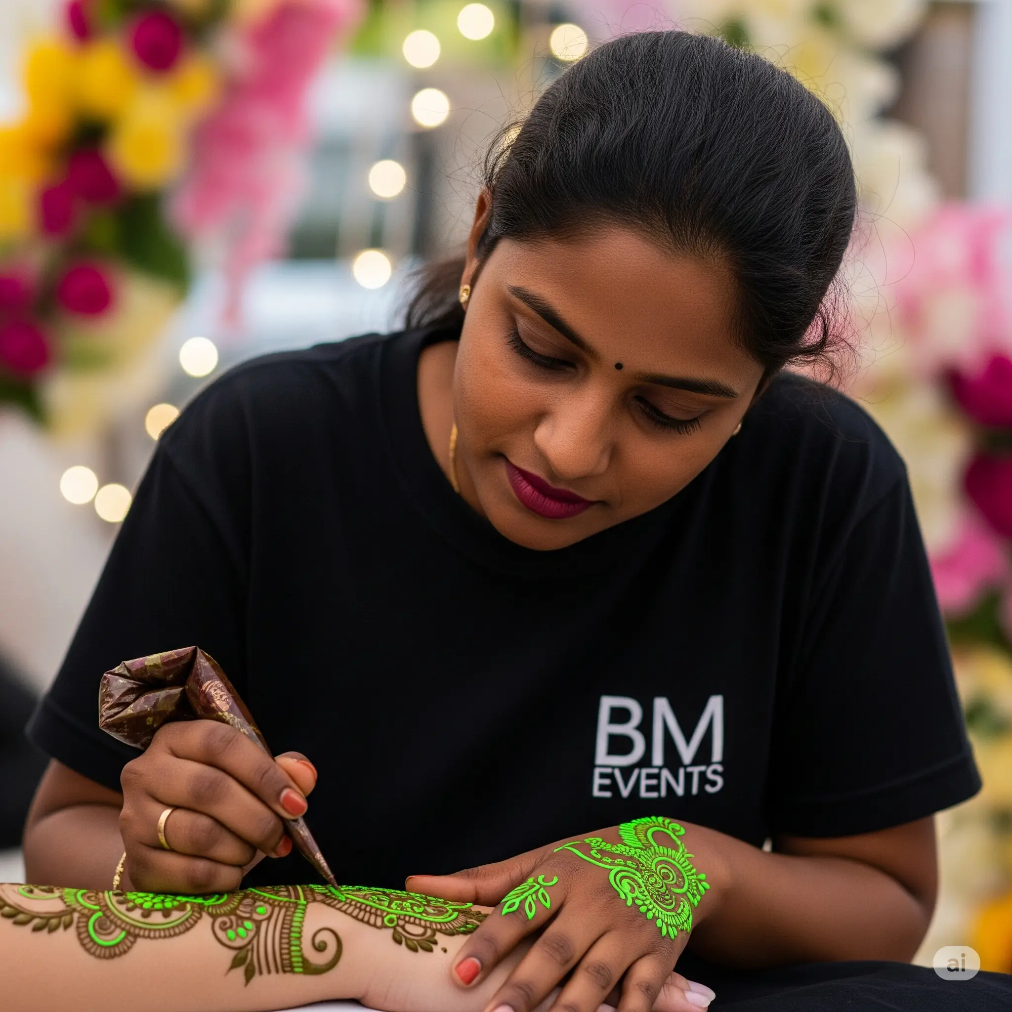 Neon Henna Artist
