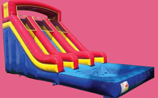 Big Water Slide With Triple Slides