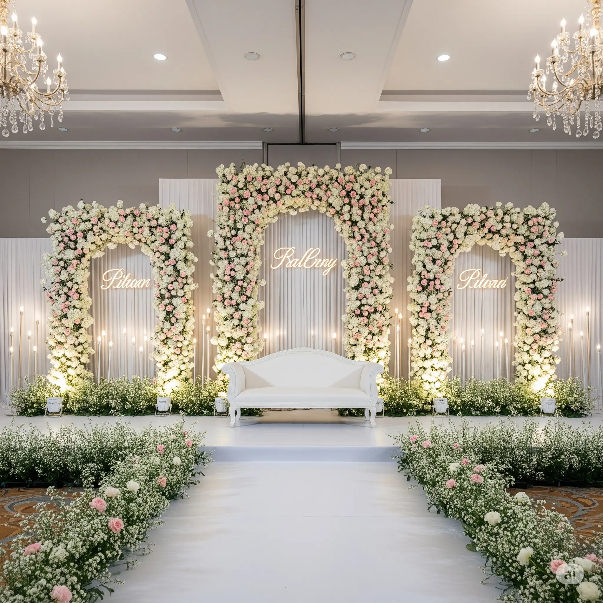 Floral Wedding Stage Decoration