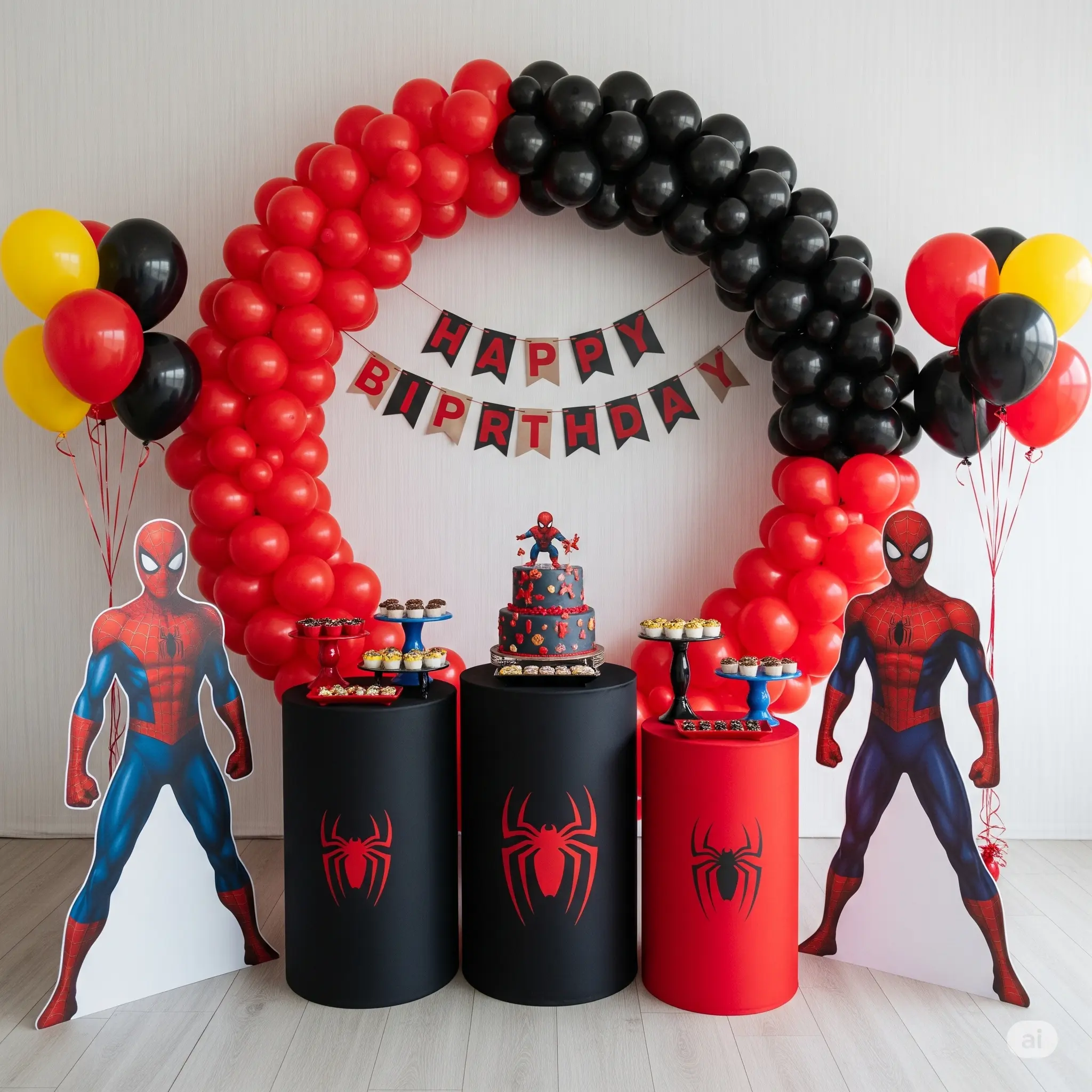 Spiderman Theme Birthday Party