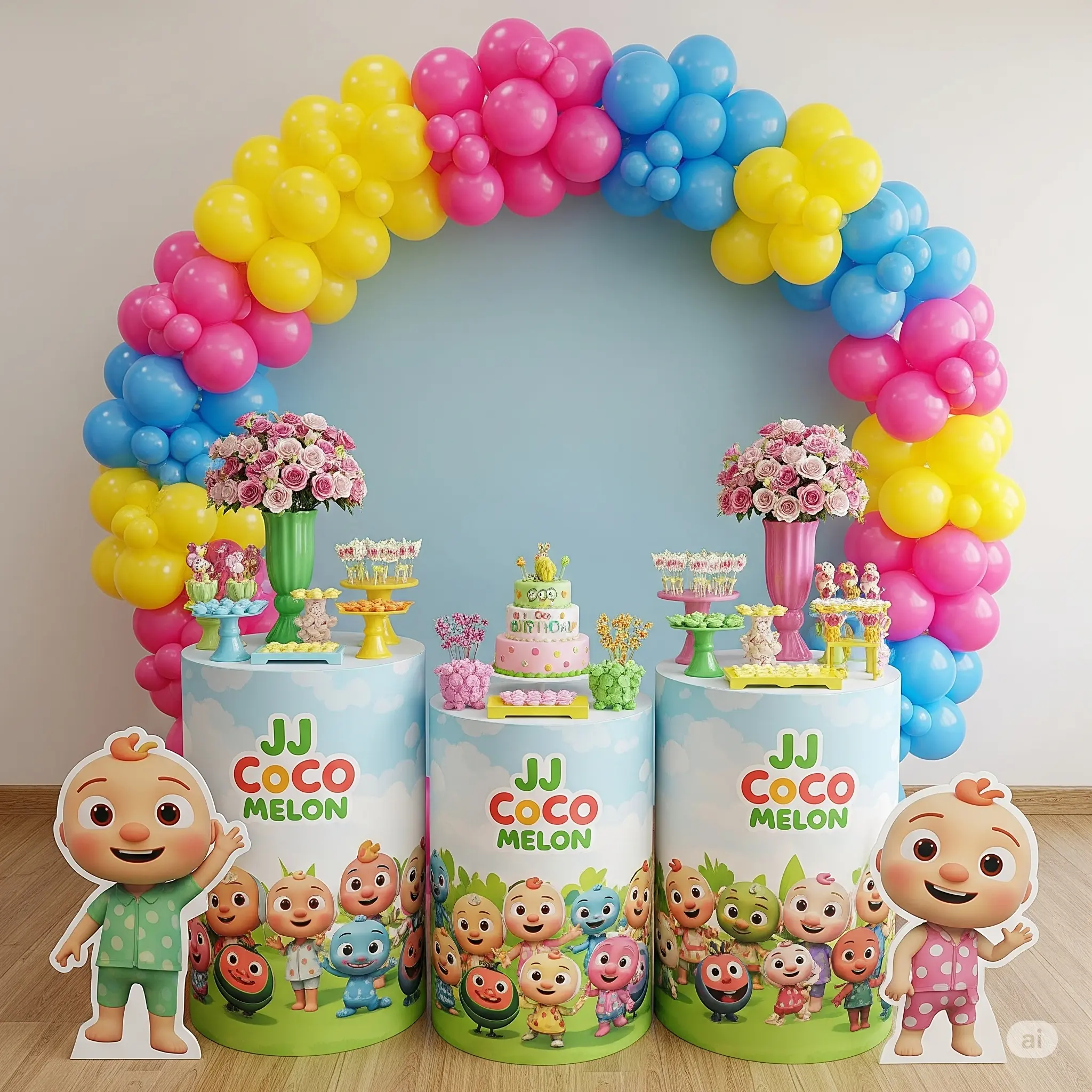 JJ Theme Birthday Decoration