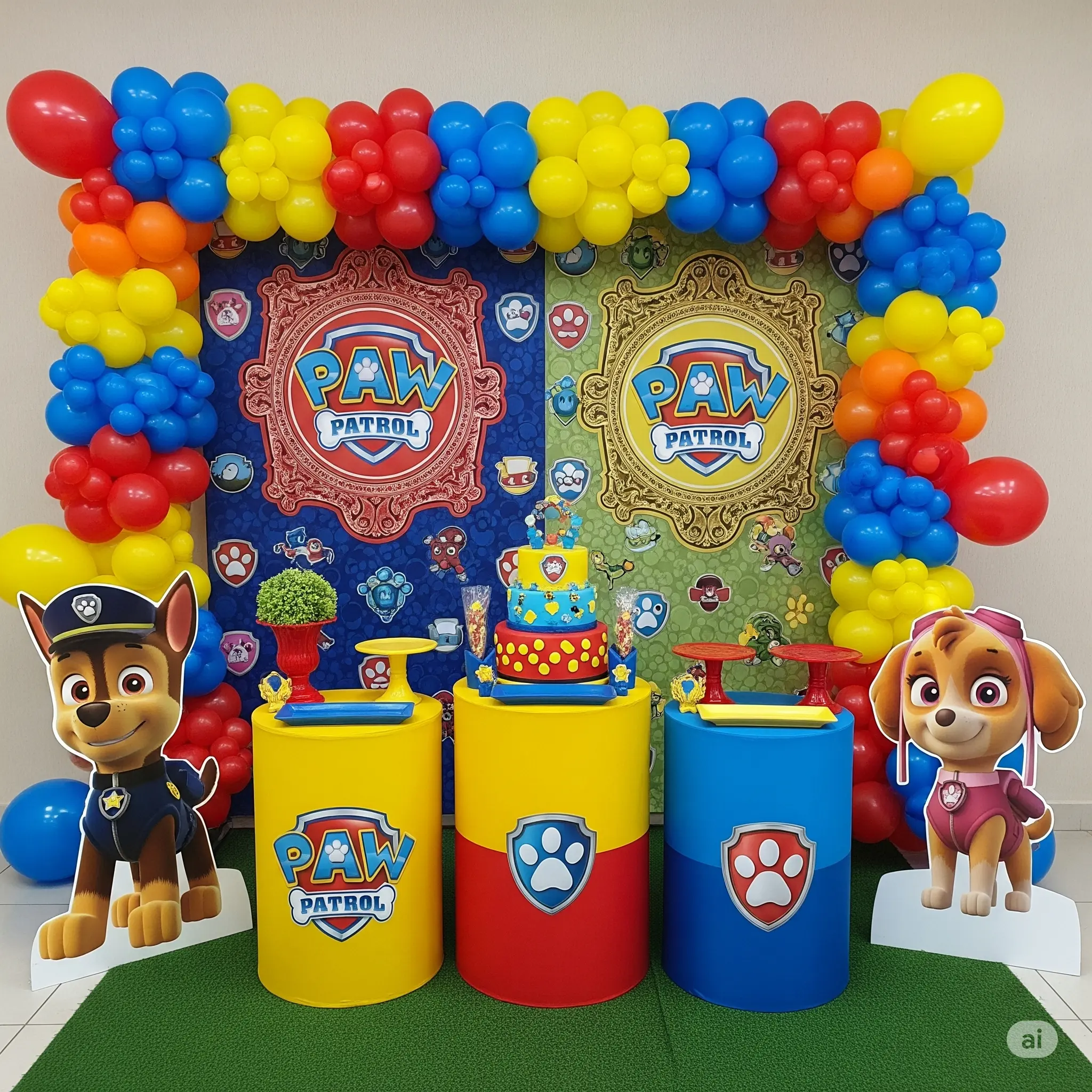 Paw Patrol Theme Birthday Decoration