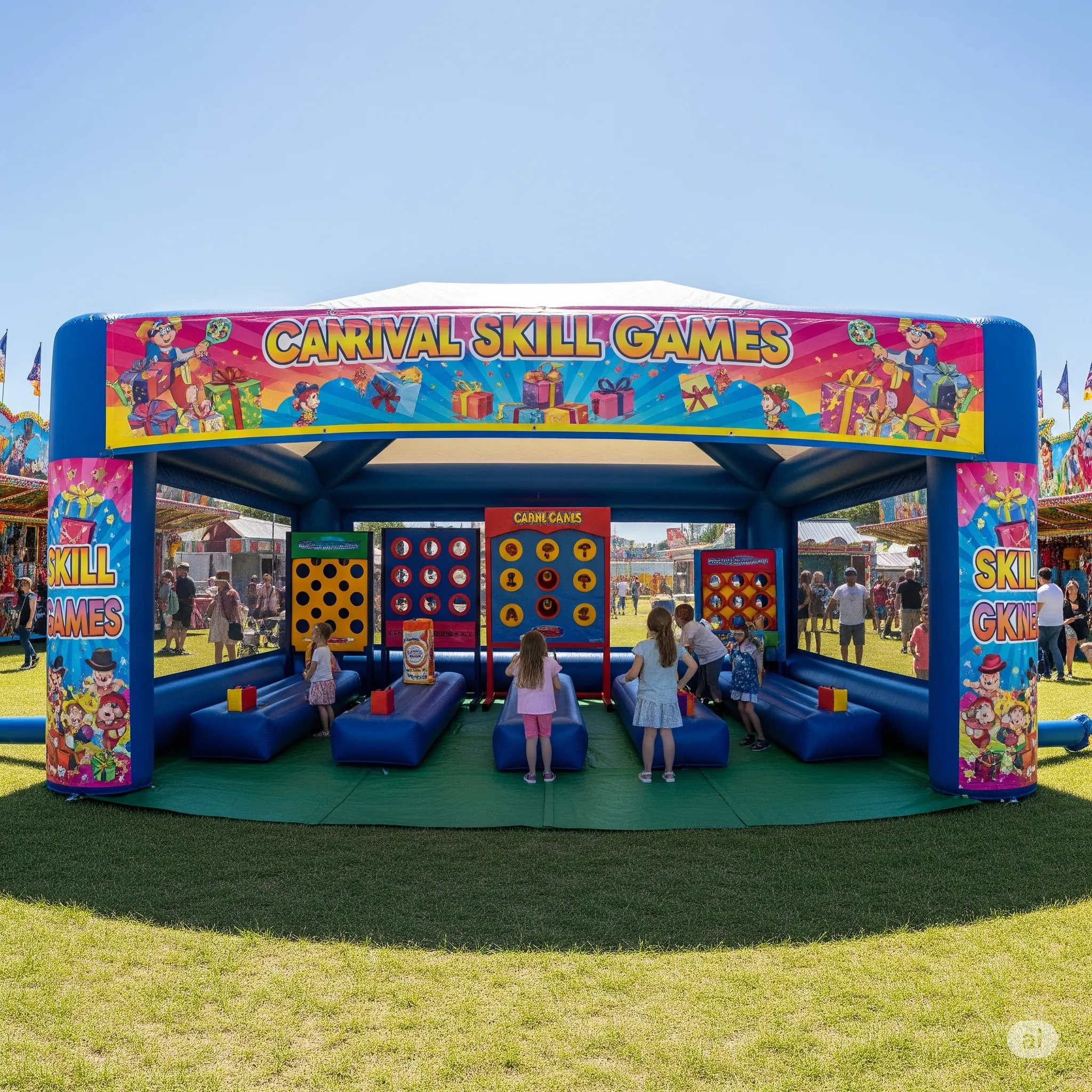 inflatable Skill Games tent