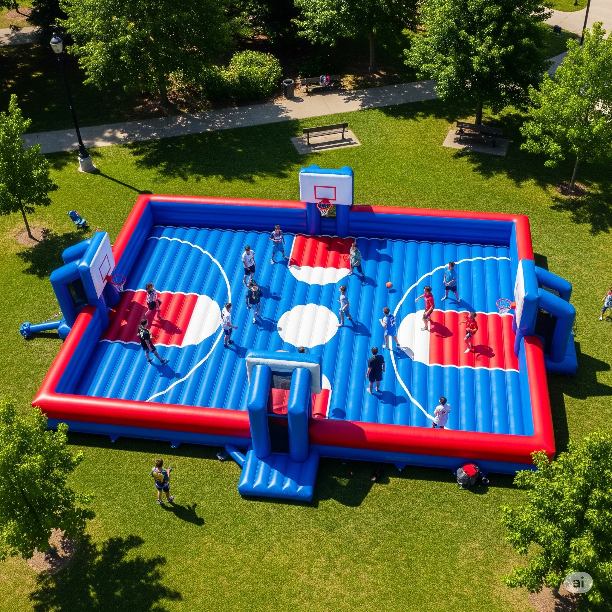 Inflatable Basketball Court