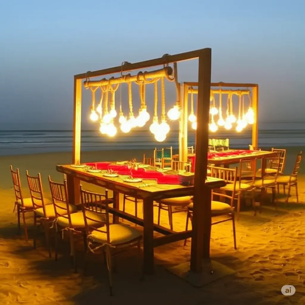 Wooden Light Stand 