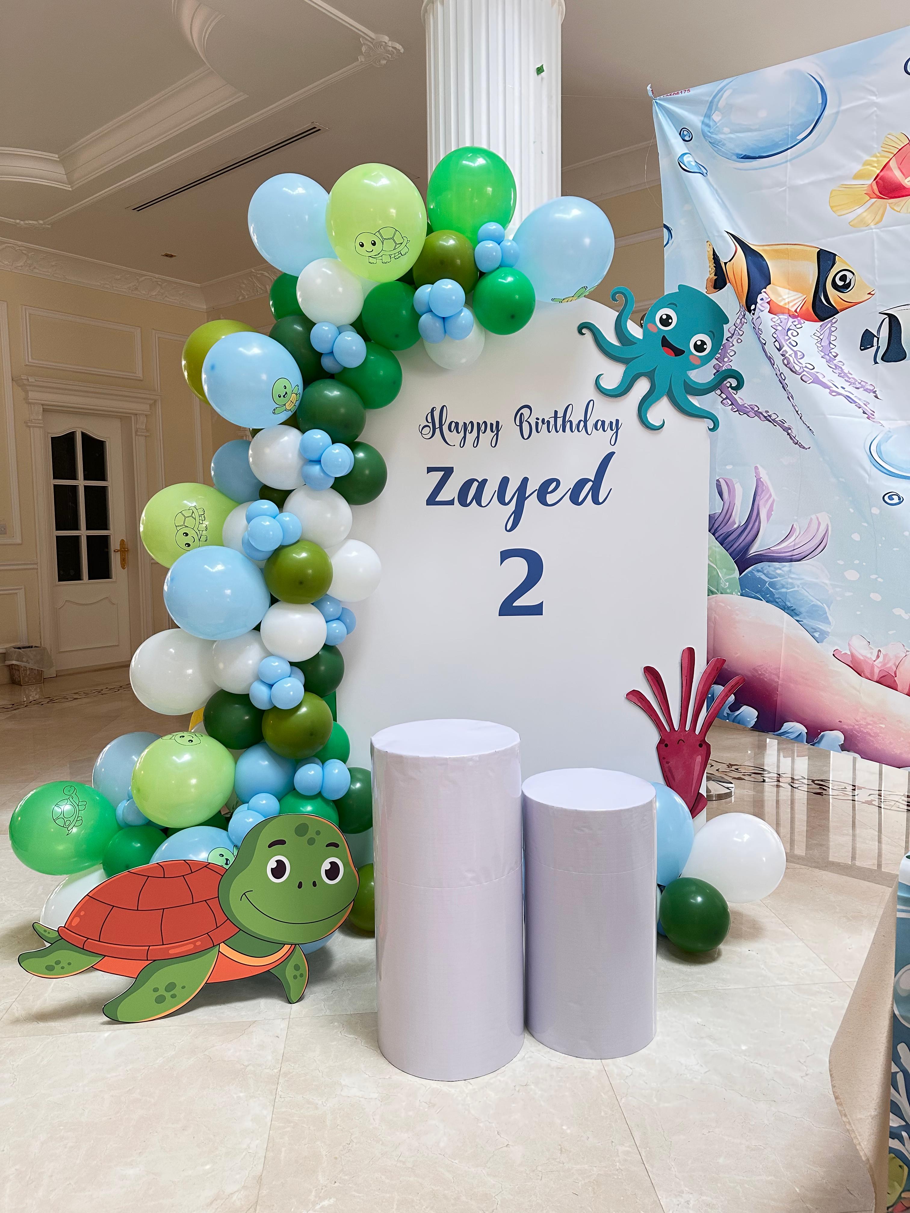 Sea Turtle Theme Birthday Decoration