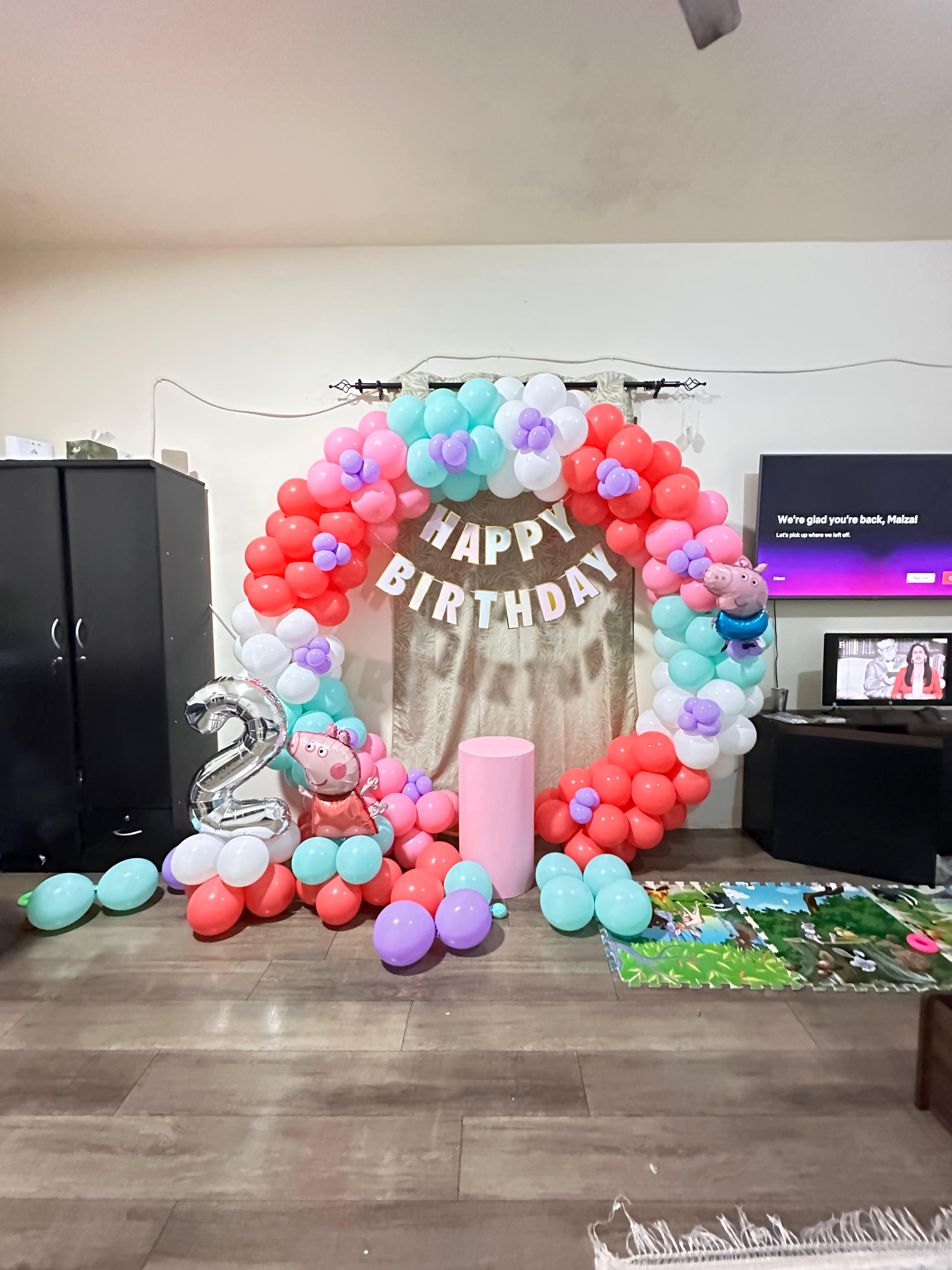 Peppa Pig Theme Birthday Decor