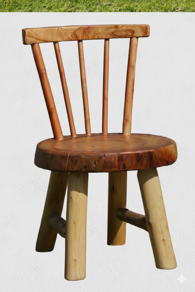 Rustic Charm Wooden Chair