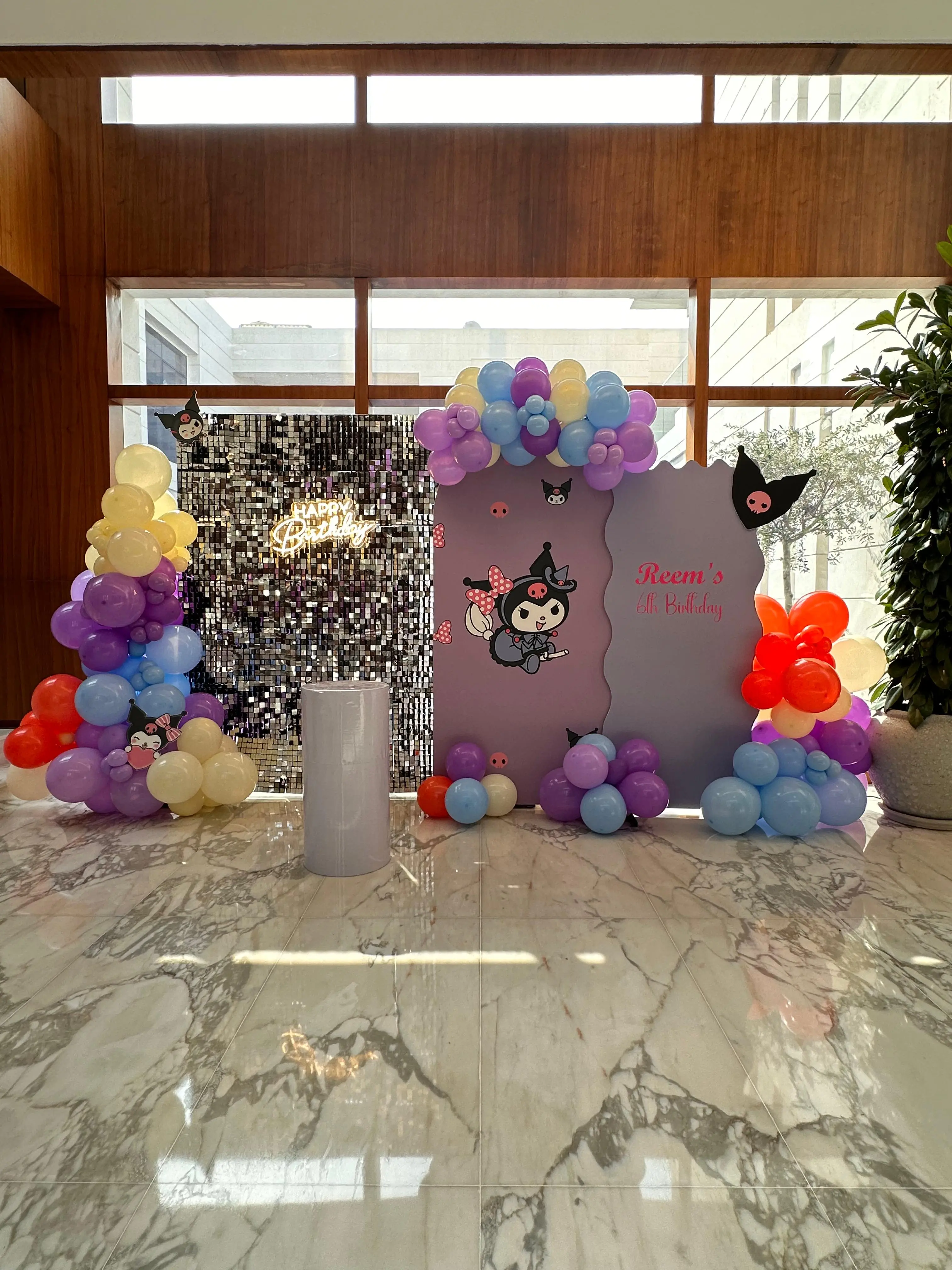 Kuromi Theme Birthday Balloon Decoration 