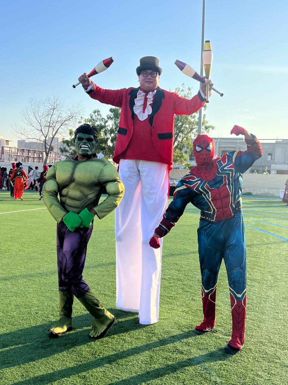Spiderman mascot 