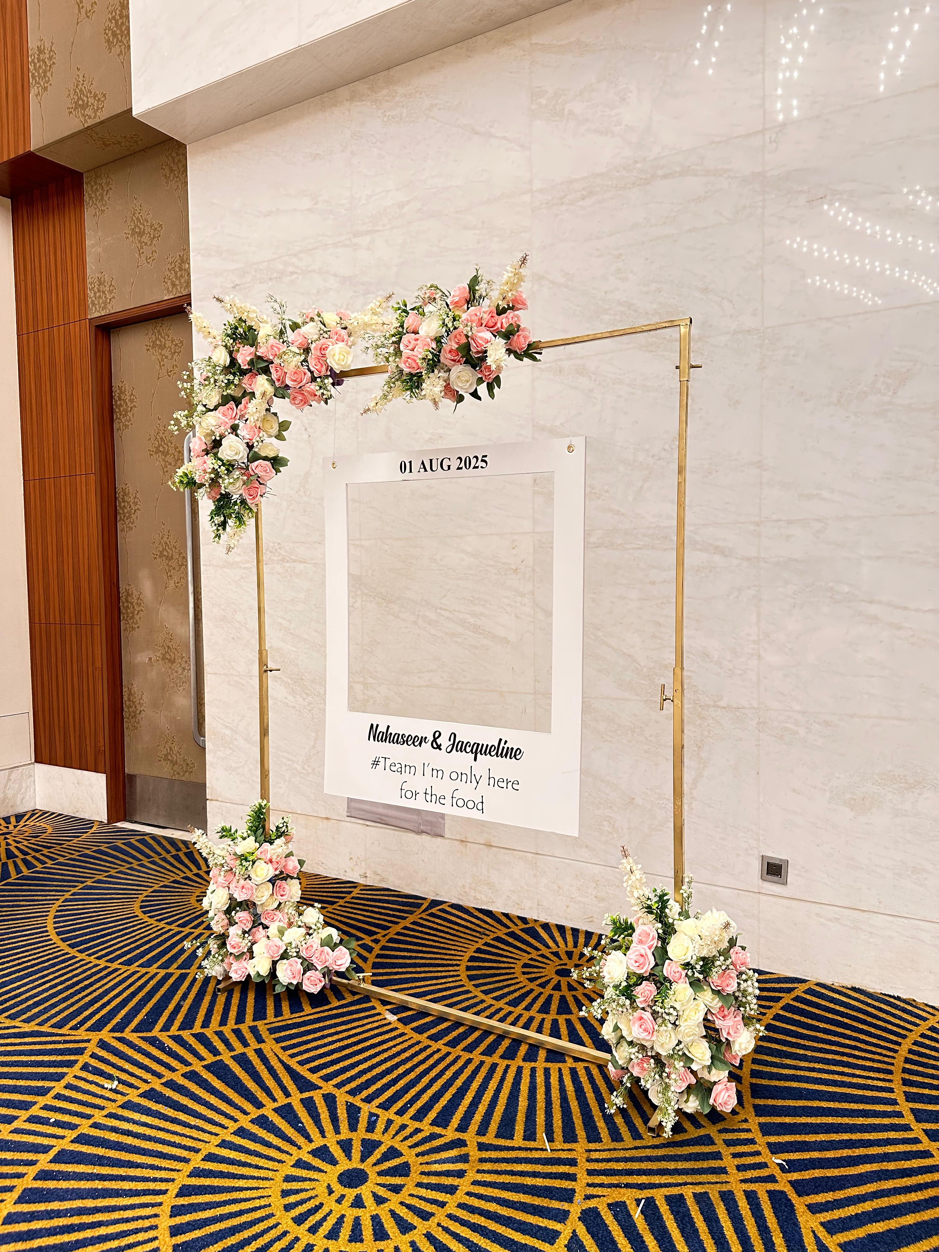 Flower Photo Frame For Wedding