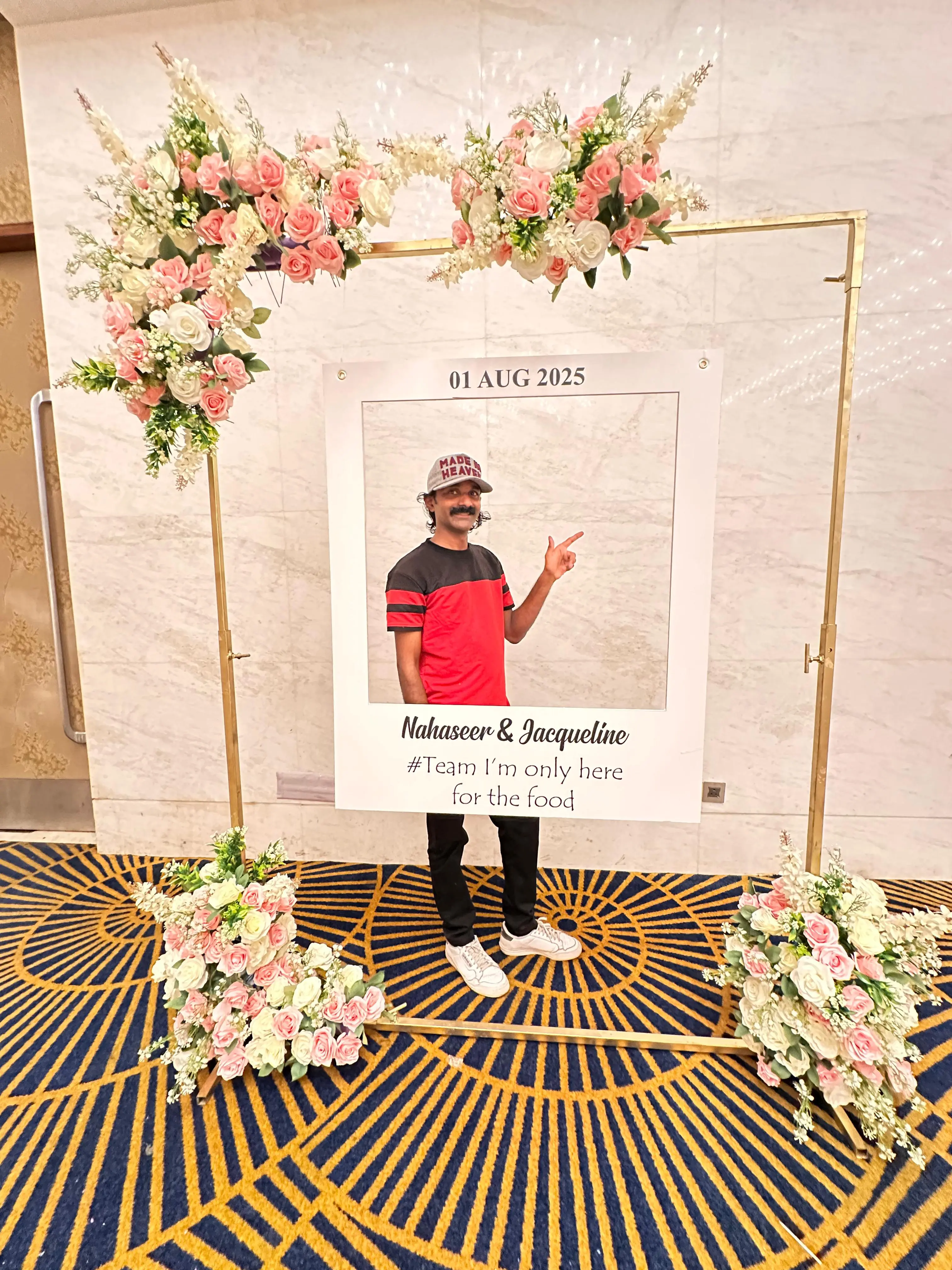 Flower Photo Frame For Wedding