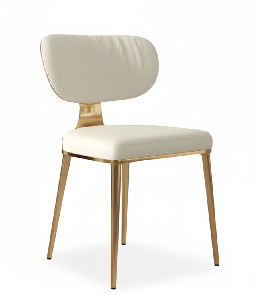 Elegance Embrace Dining Chair with Channel Tufting