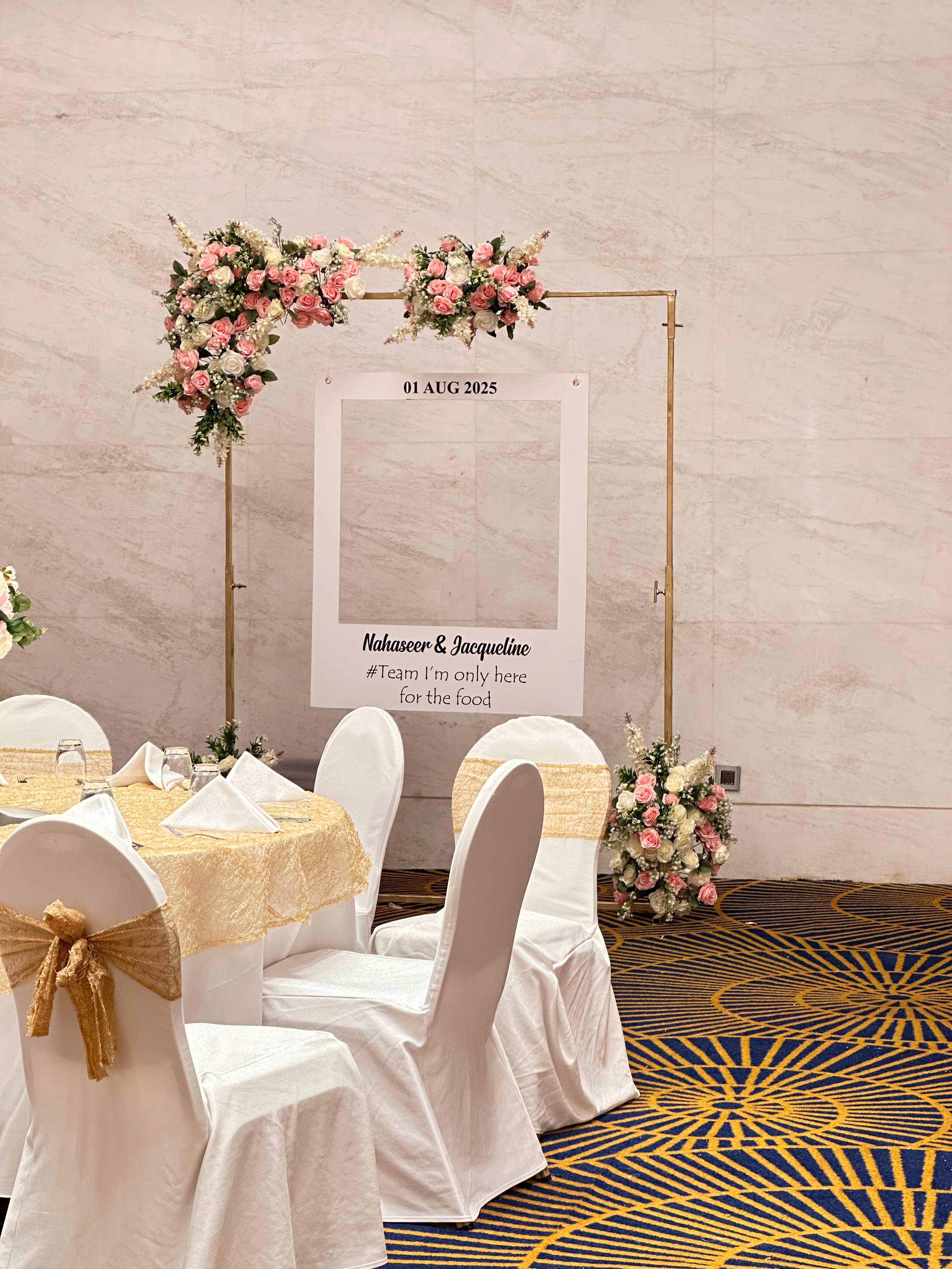 Flower Photo Frame For Wedding