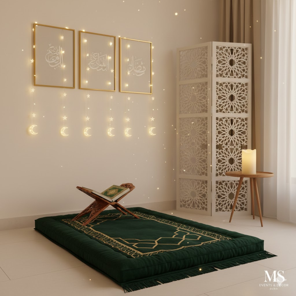 Prayer Area Setup & Decor Service (Maghrib & Taraweeh Ready)