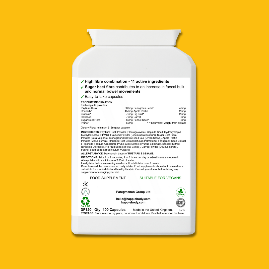 Happie Gut Fibre Blend | 100 capsules 
