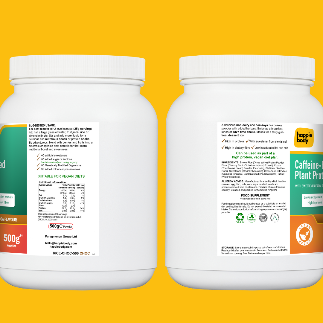 Caffeine-Boosted Plant Protein  – Rich Cocoa