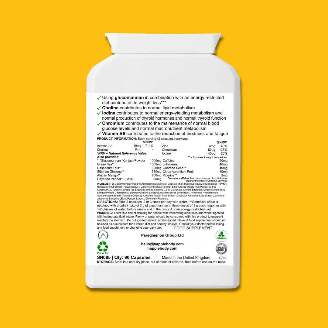 BodyLean: Glucomannan Blend | 90 Capsules