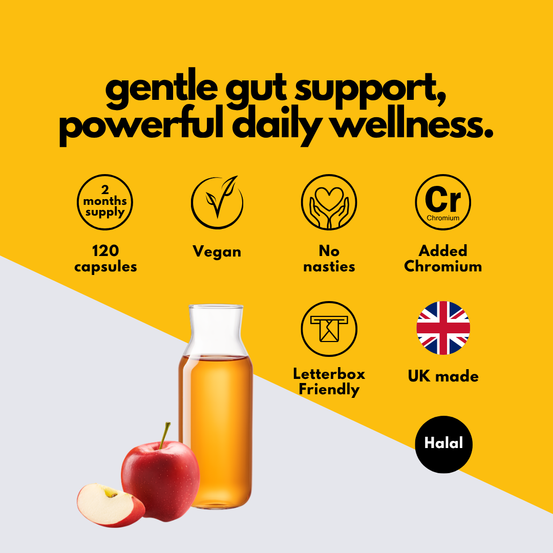 Apple Cider Vinegar (ACV) Bioavailable Botanicals Blend | 120 capsules