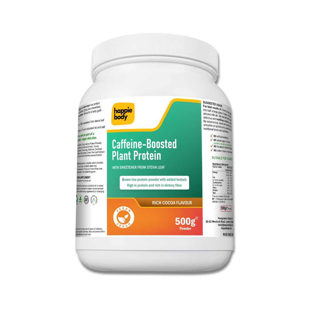Caffeine-Boosted Plant Protein – Rich Cocoa