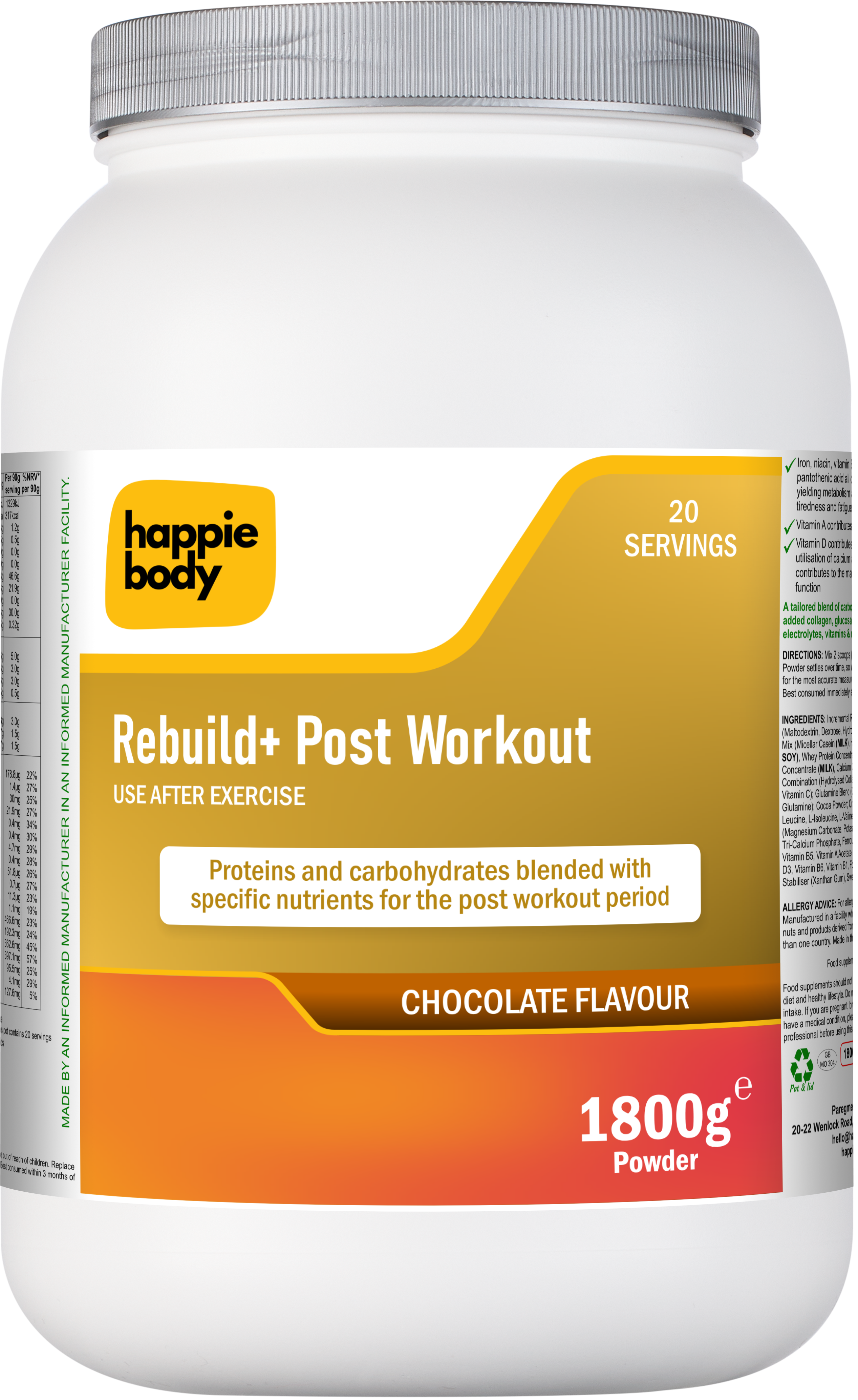 Rebuild+ Post Workout | 1800g