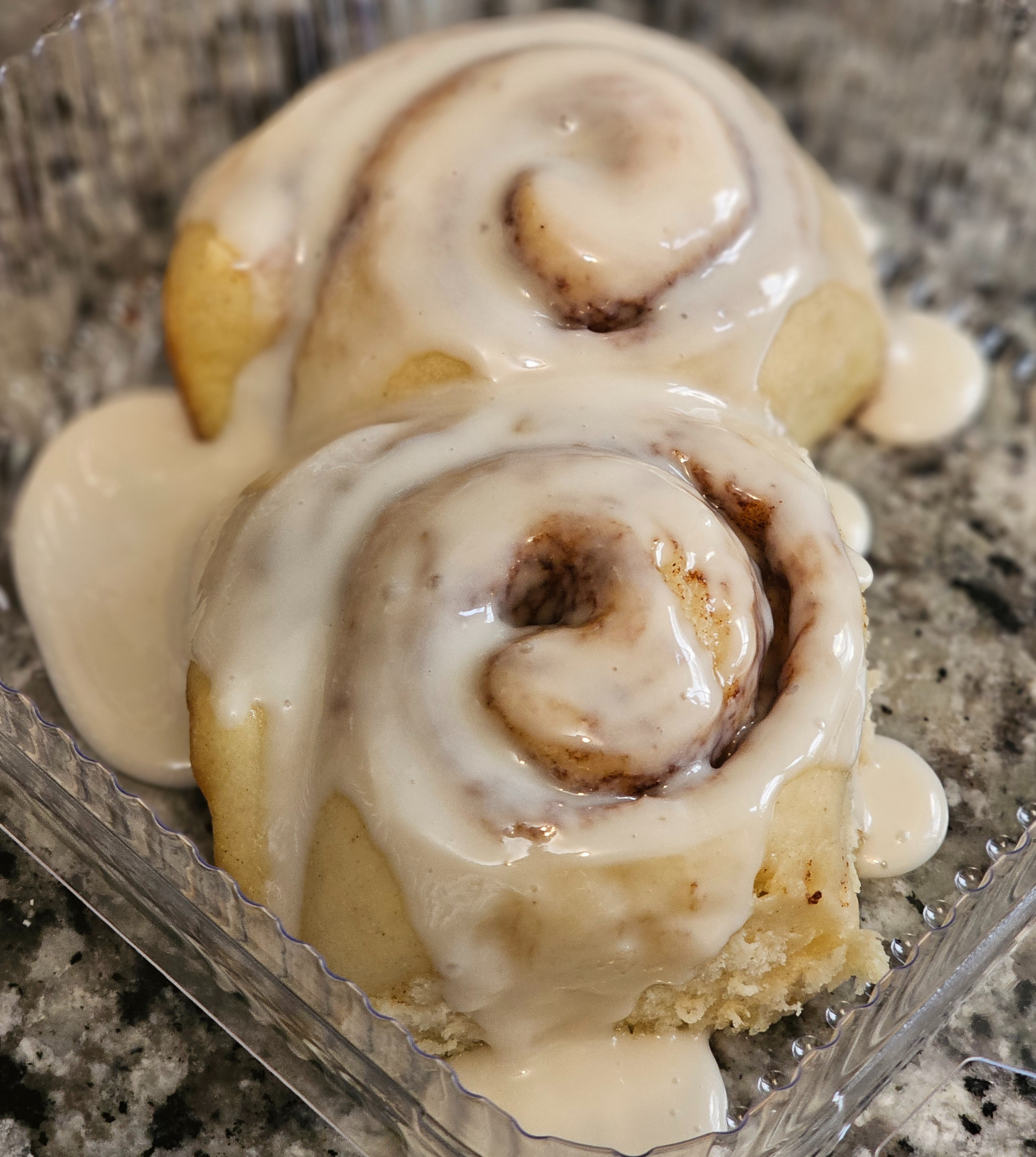 Cinnamon Rolls with Maple Syrup Icing