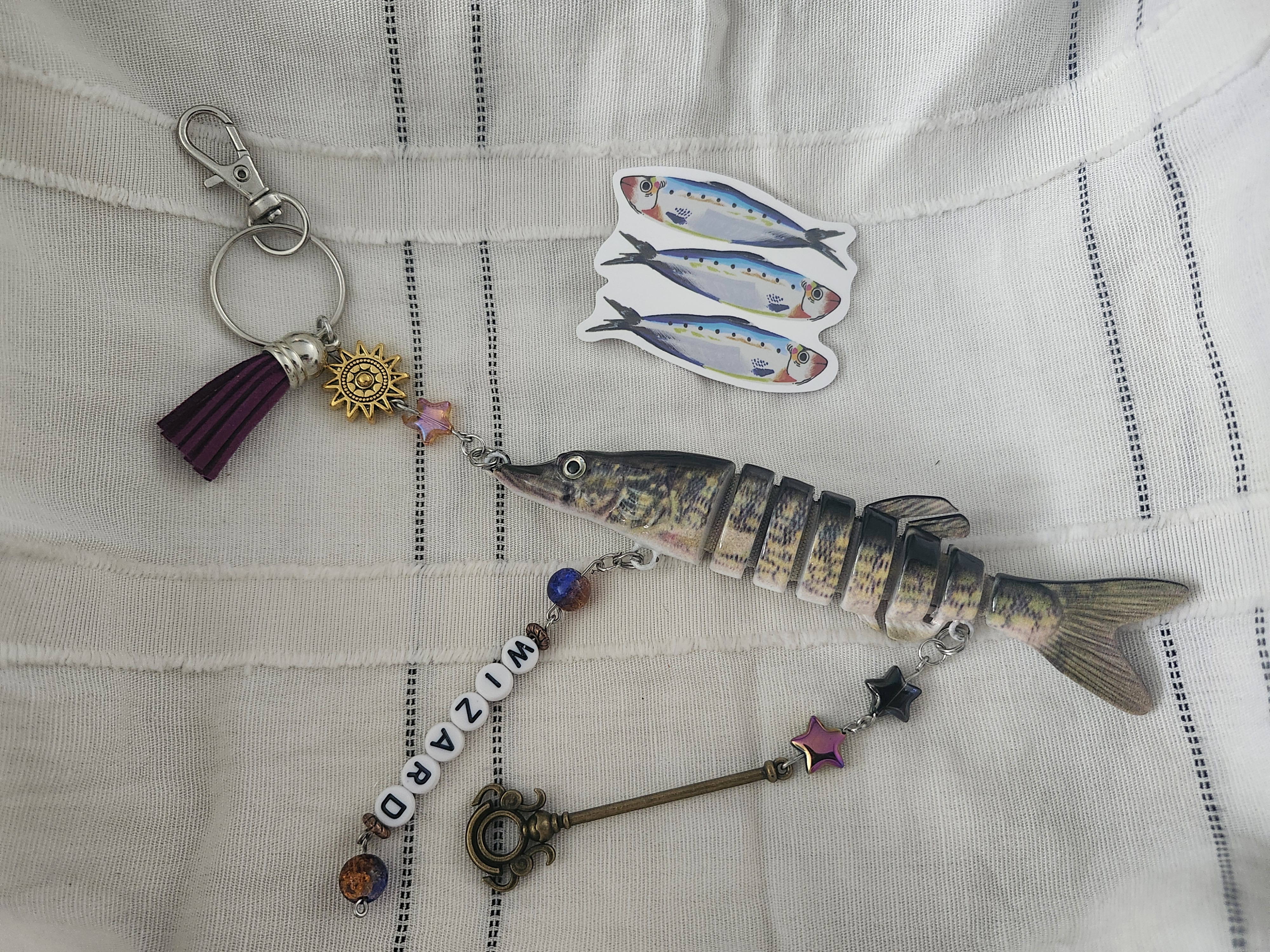 Wizard Fish Keychain