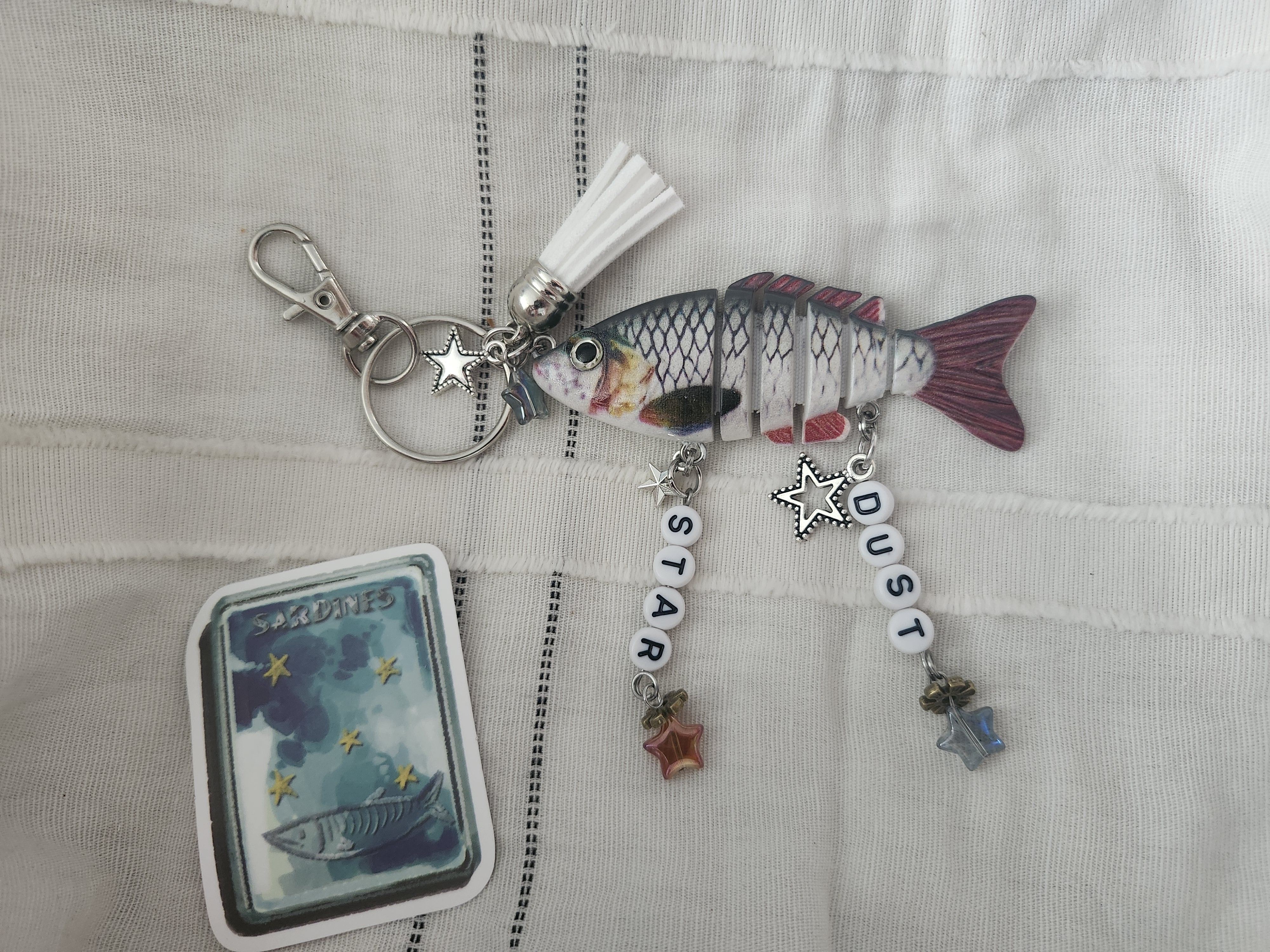 Stardust Fish Keychain