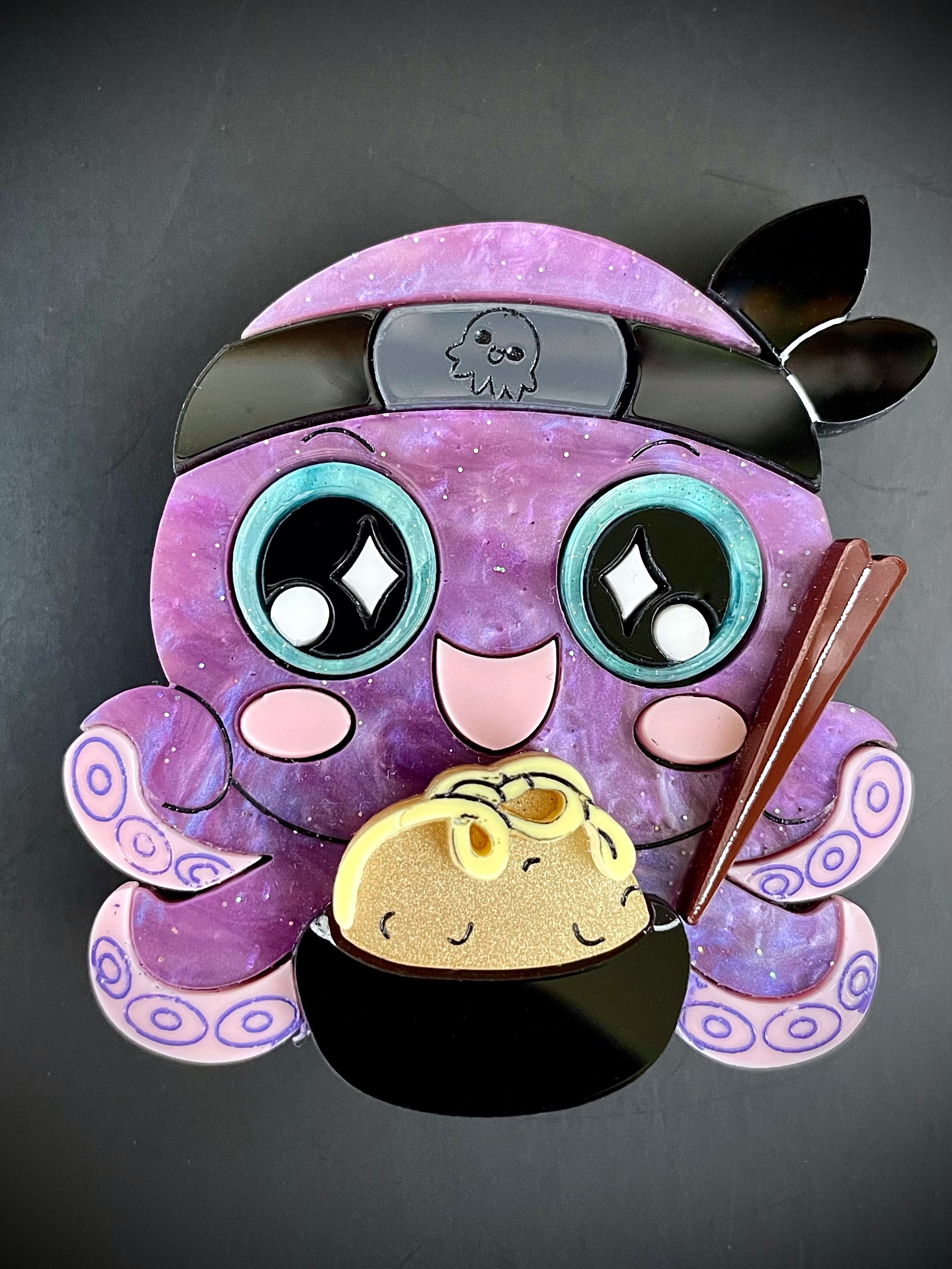Poulpe Ninja Gourmand Kawaii