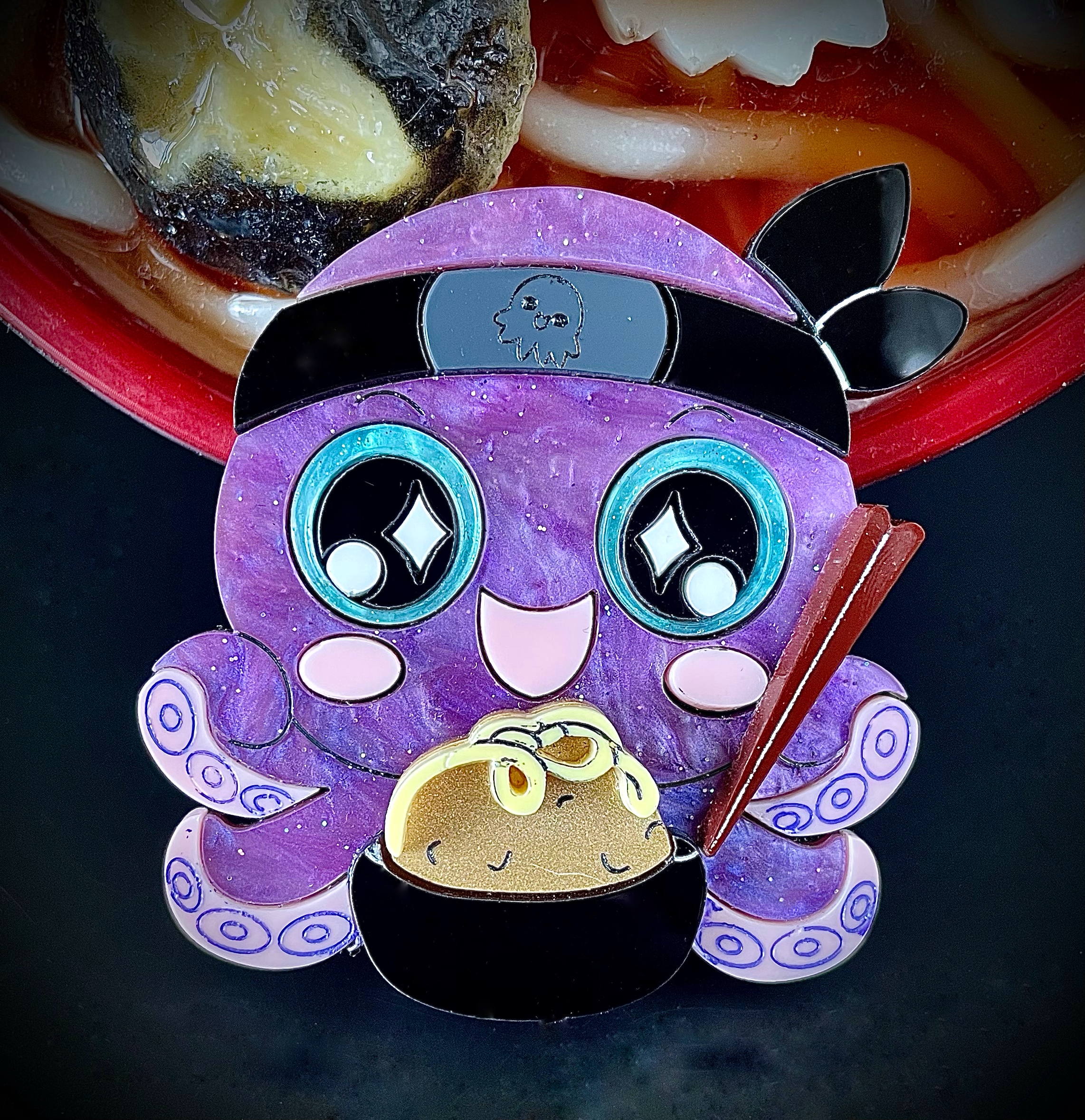 Poulpe Ninja Gourmand Kawaii