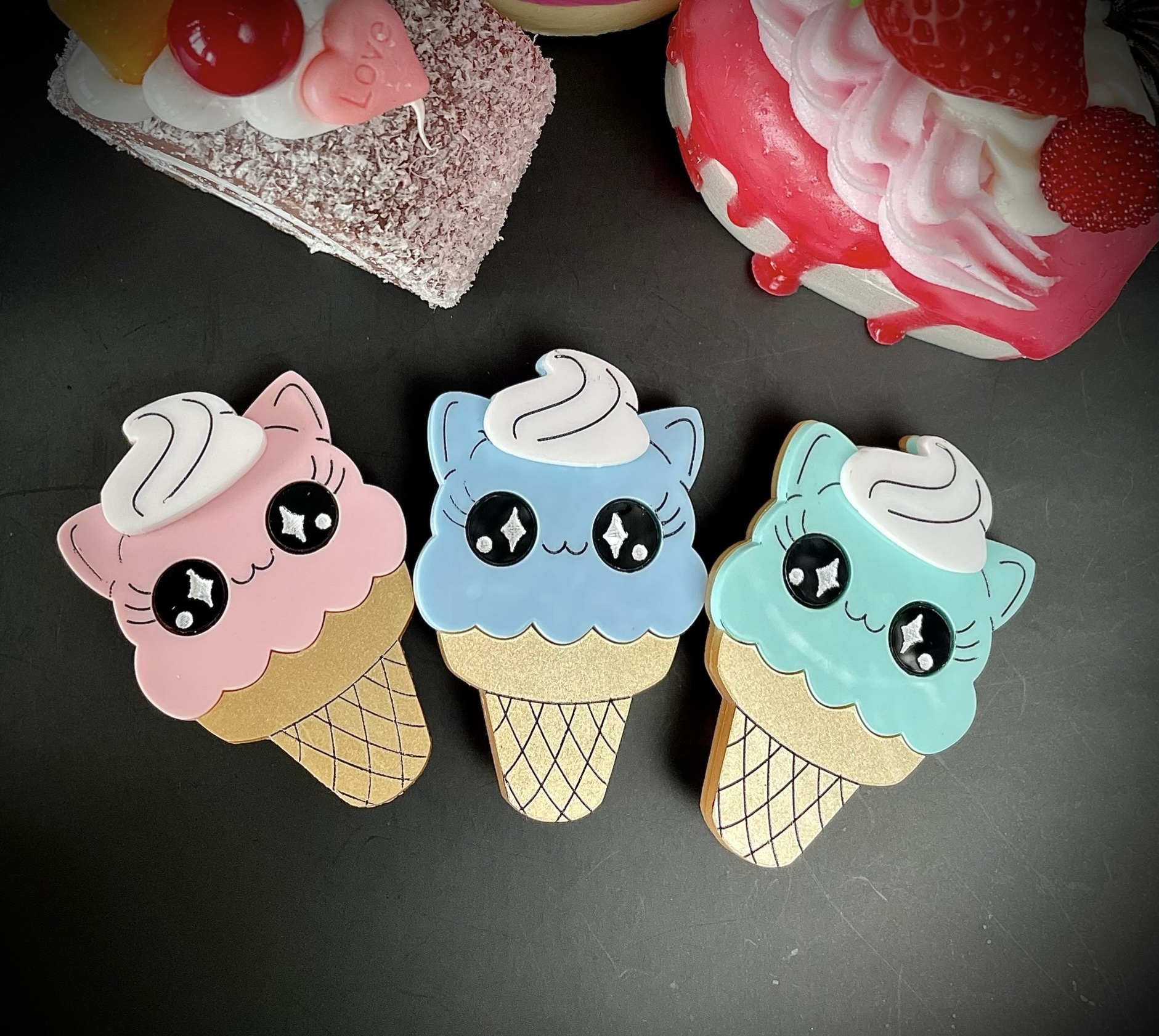 Délicieuse Glace Chat Kawaii