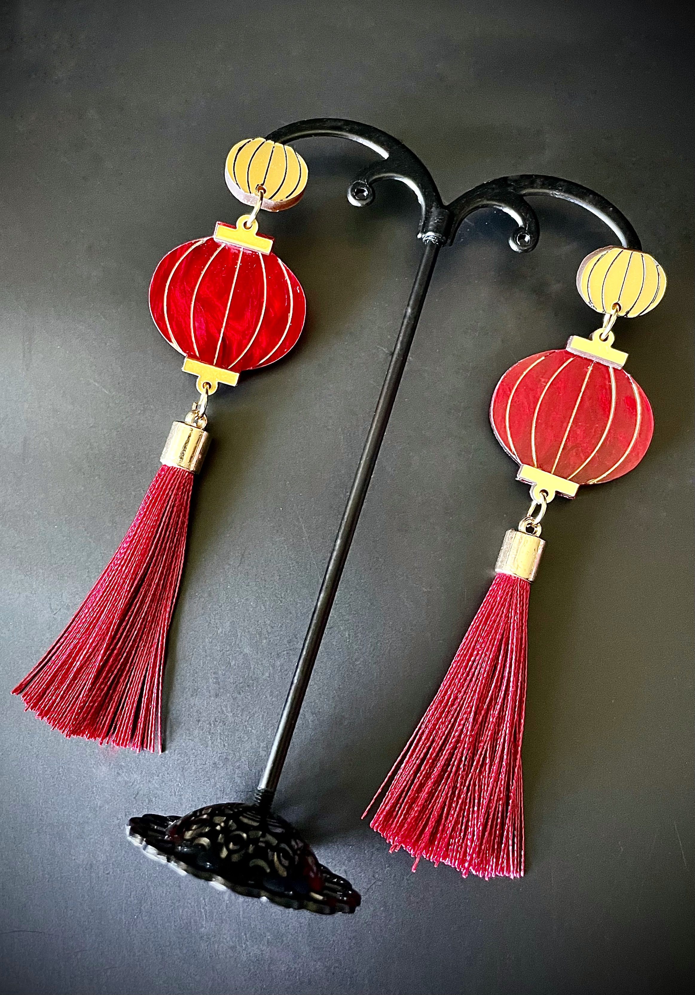 Lanternes Japonaises rondes dorées