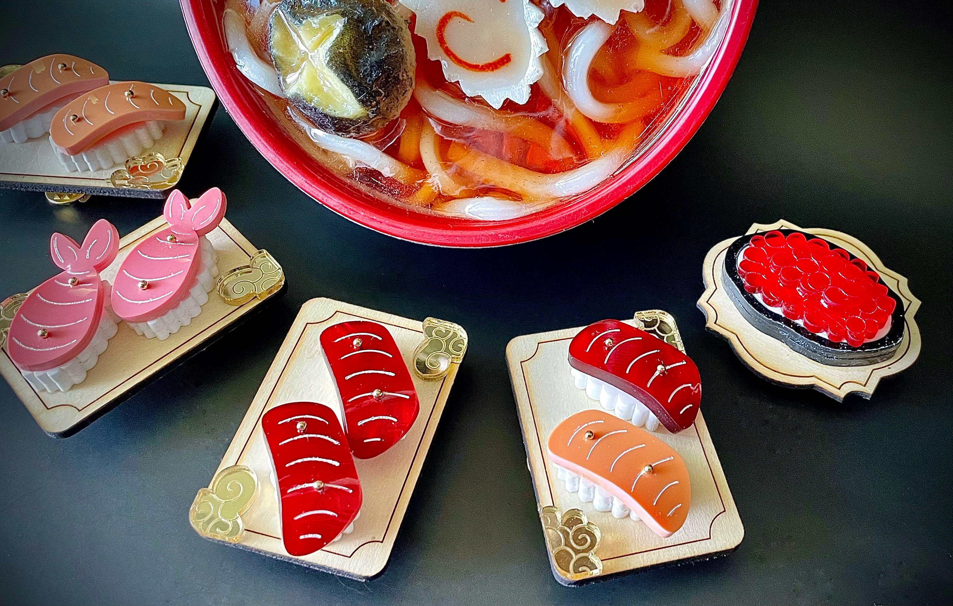 Plateaux de sushi traditionels