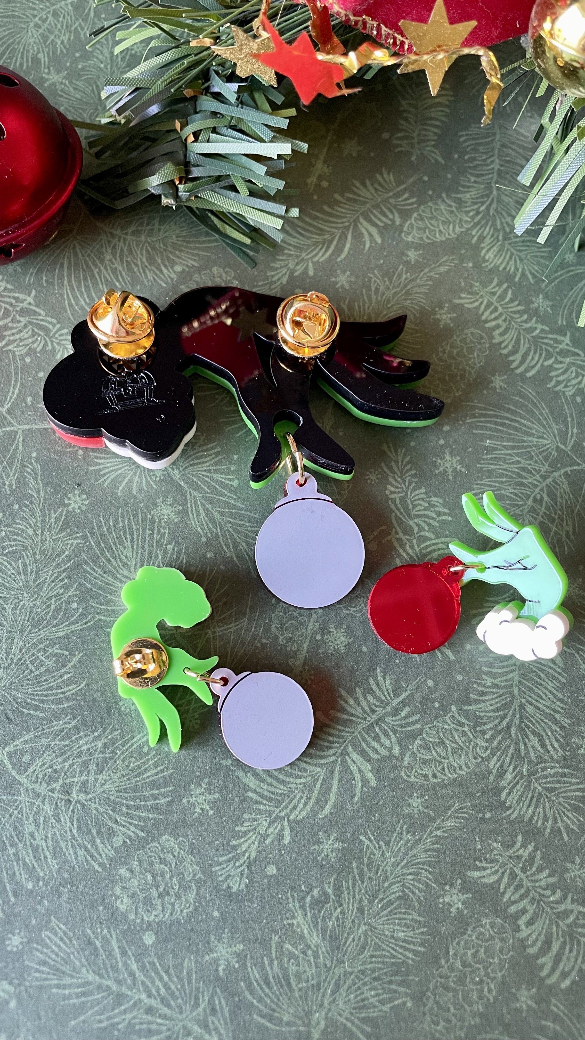 Parure de bijoux Main du Grinch