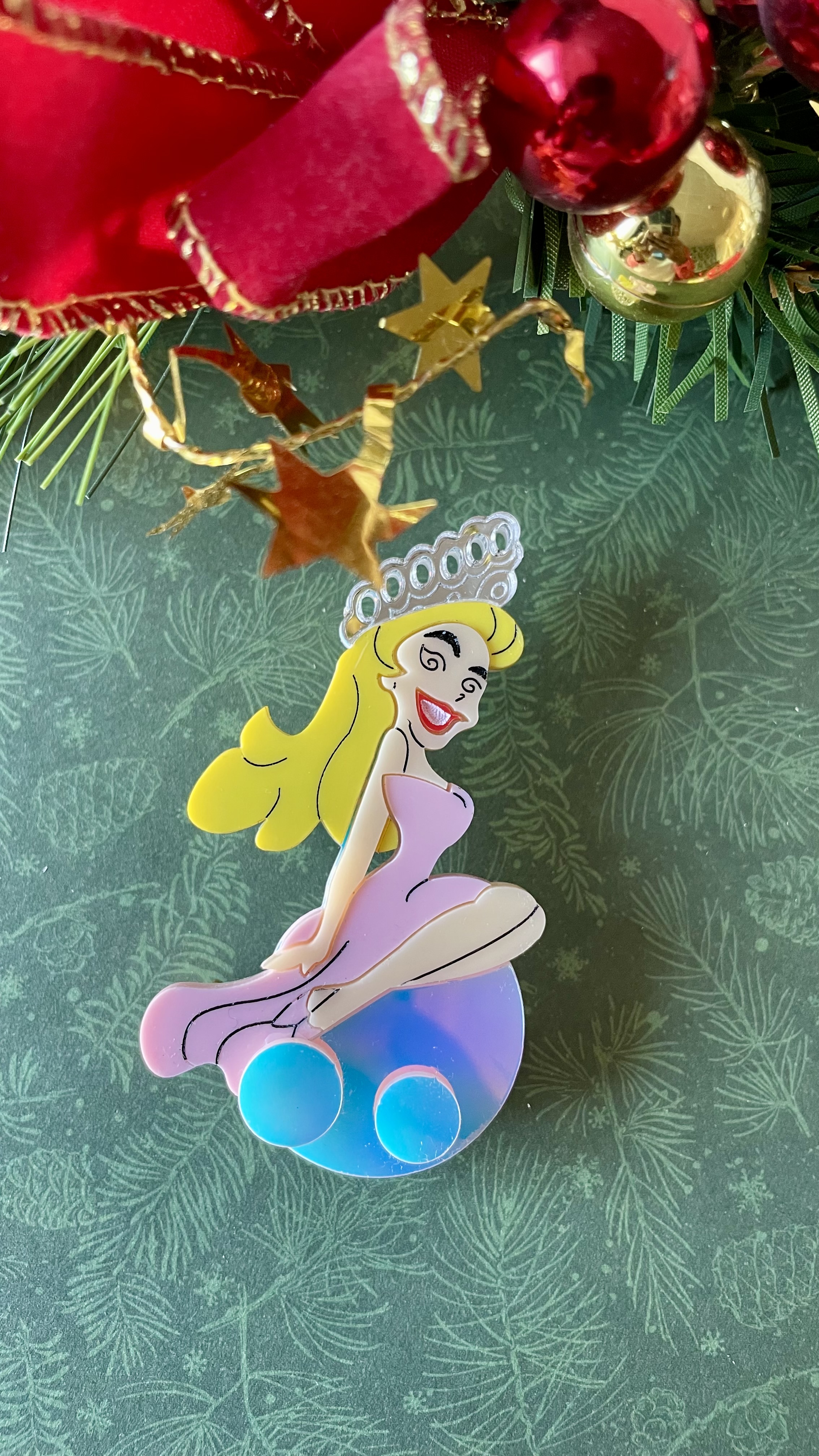 Broche Glinda sur une bulle, Wicked